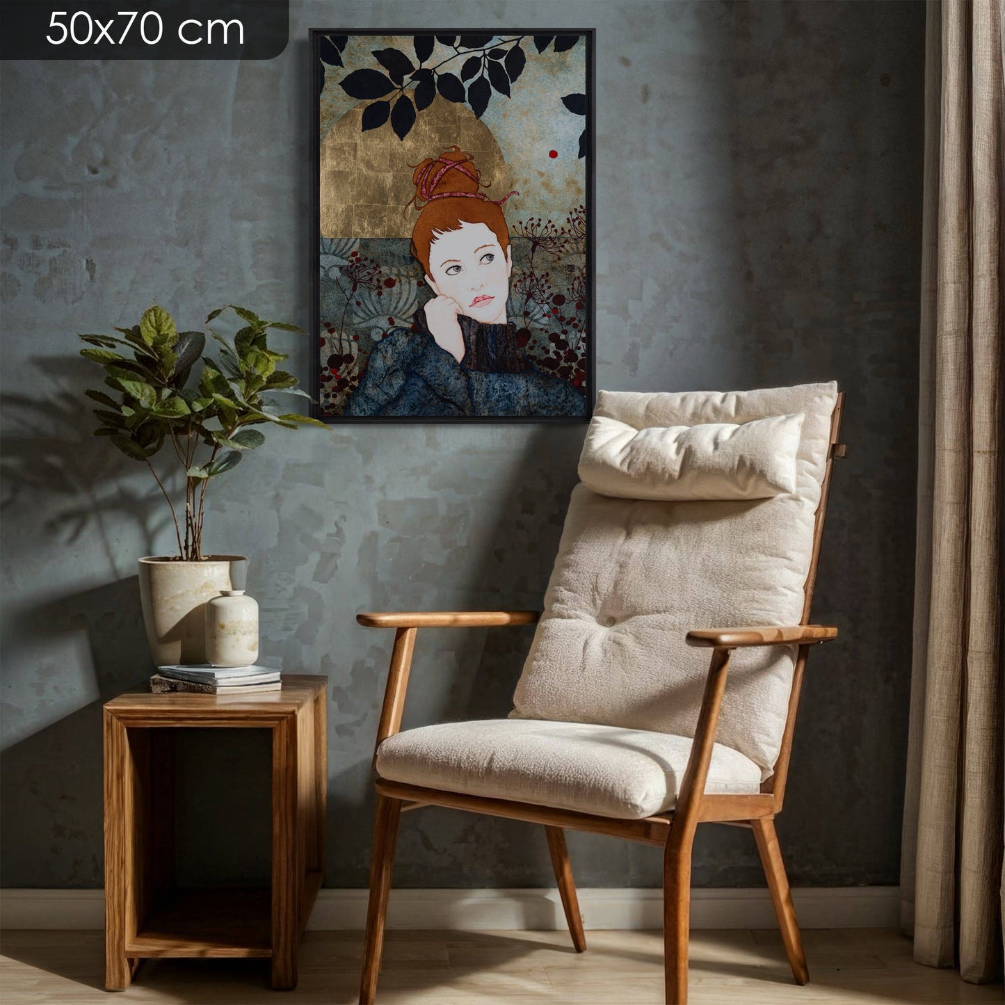 Galerie KLE, Portrait féminin, Lalou Kraffe, Rêveuse, Regard poétique, Normandie, Bretagne