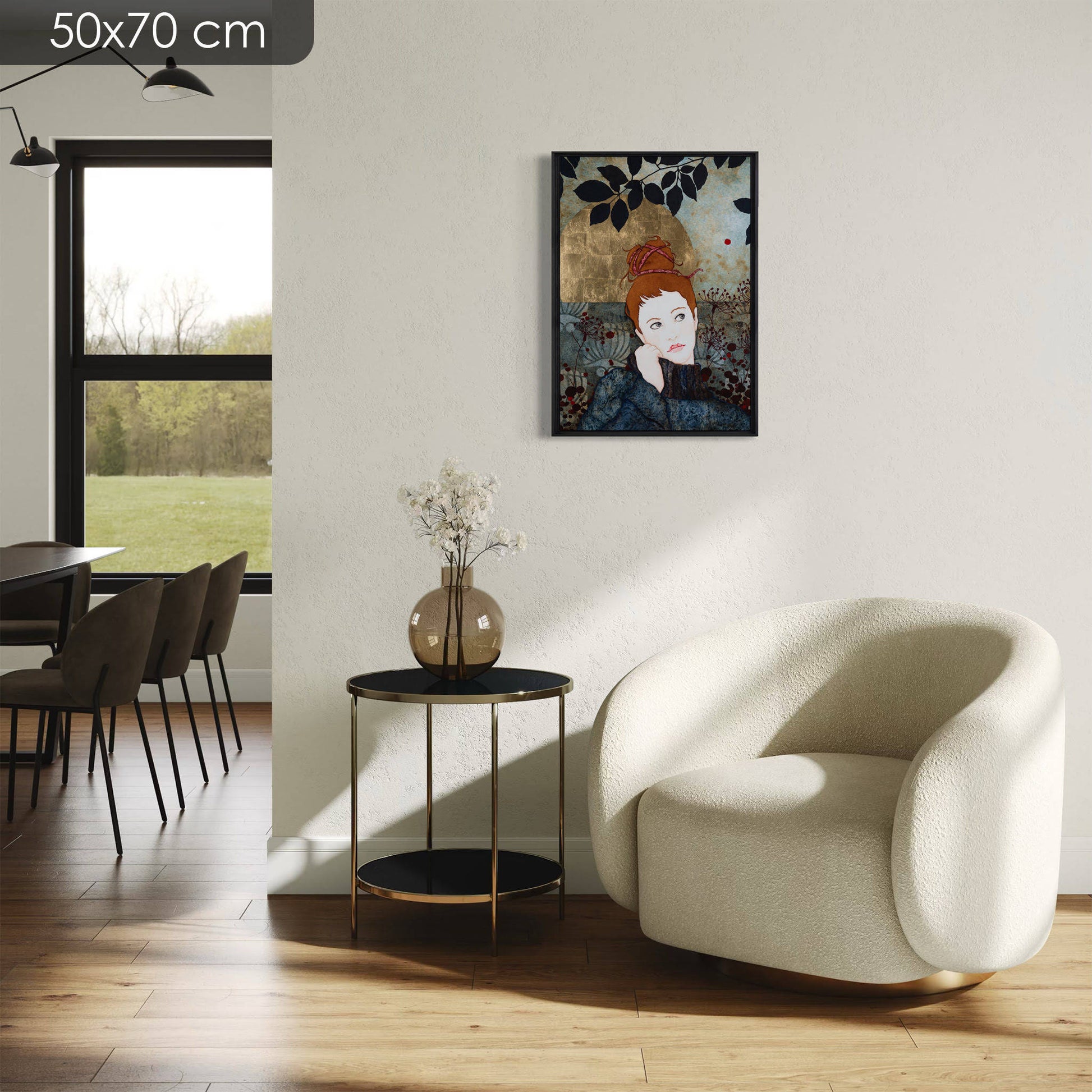 Galerie KLE, Portrait féminin, Lalou Kraffe, Rêveuse, Regard poétique, Normandie, Bretagne