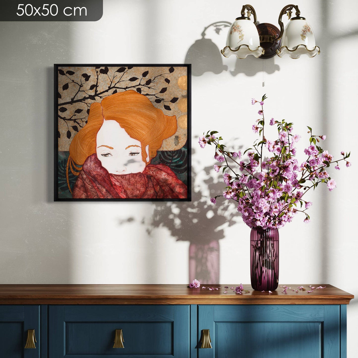 Lalou Kraffe, douceur et délicatesse, portraits féminins, galerie KLE à Honfleur, Auray et Pont-Aven