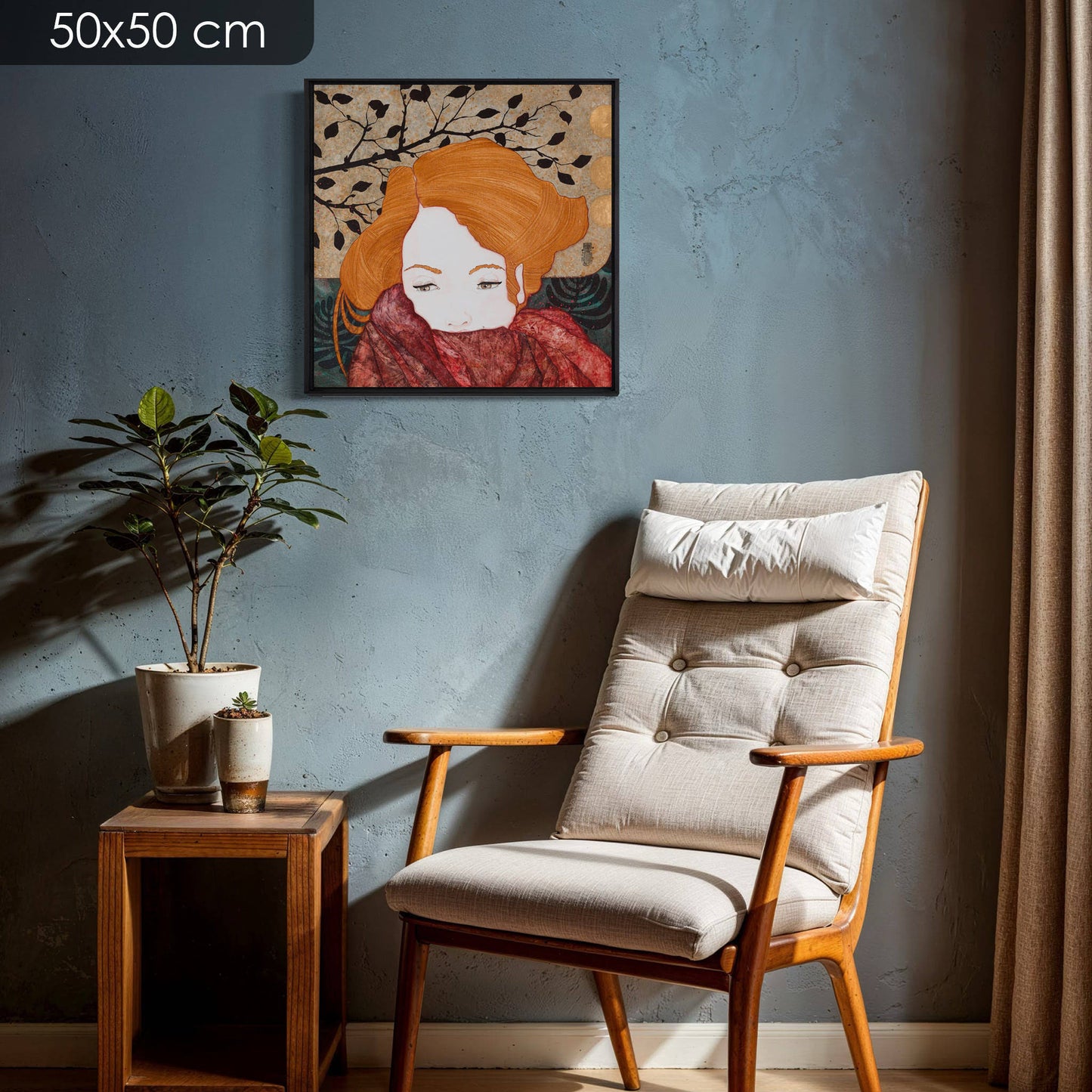 Lalou Kraffe, douceur et délicatesse, portraits féminins, galerie KLE à Honfleur, Auray et Pont-Aven