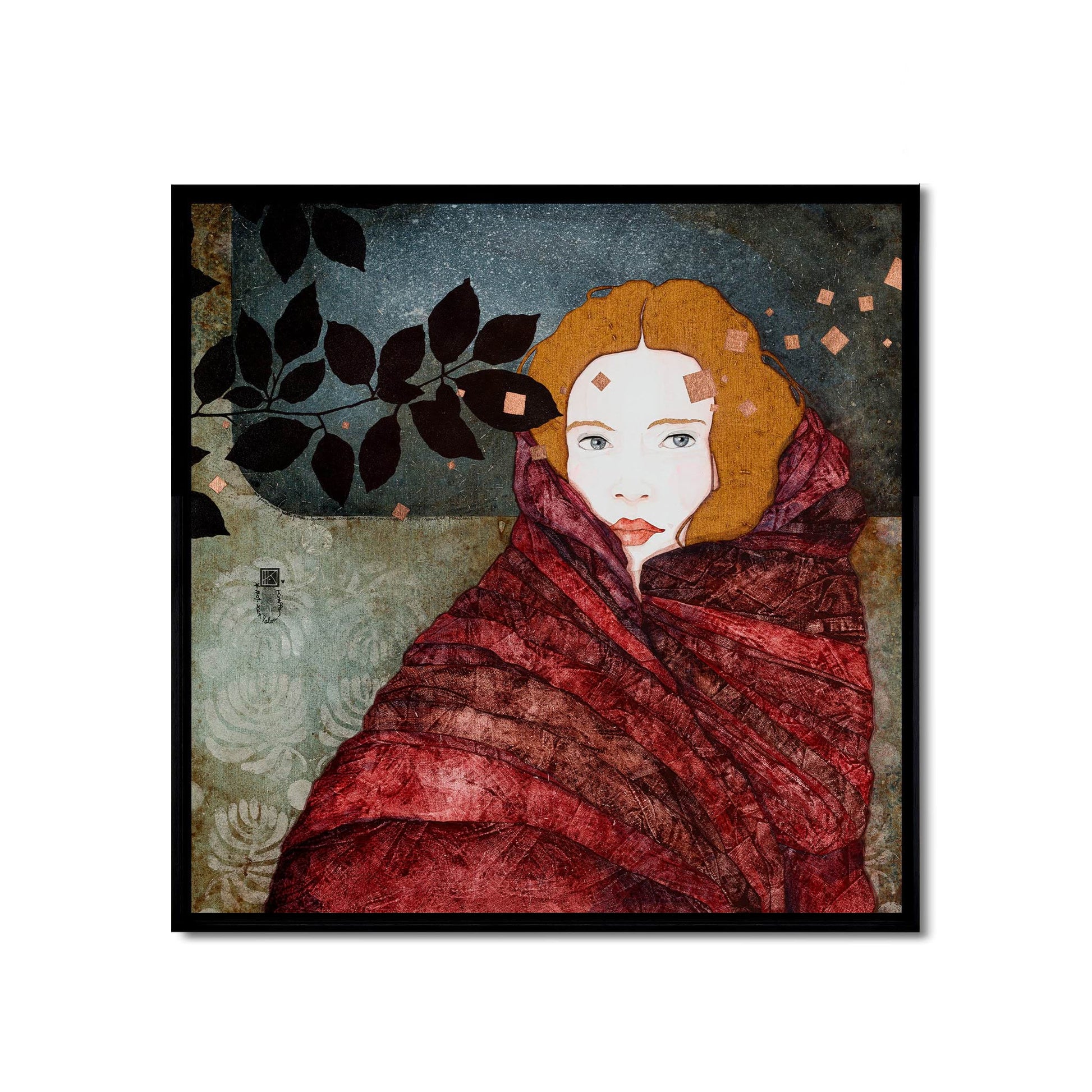 Lalou Kraffe, portrait, douceur et poésie, femmes, galerie KLE à Auray, Honfleur et Pont-Aven