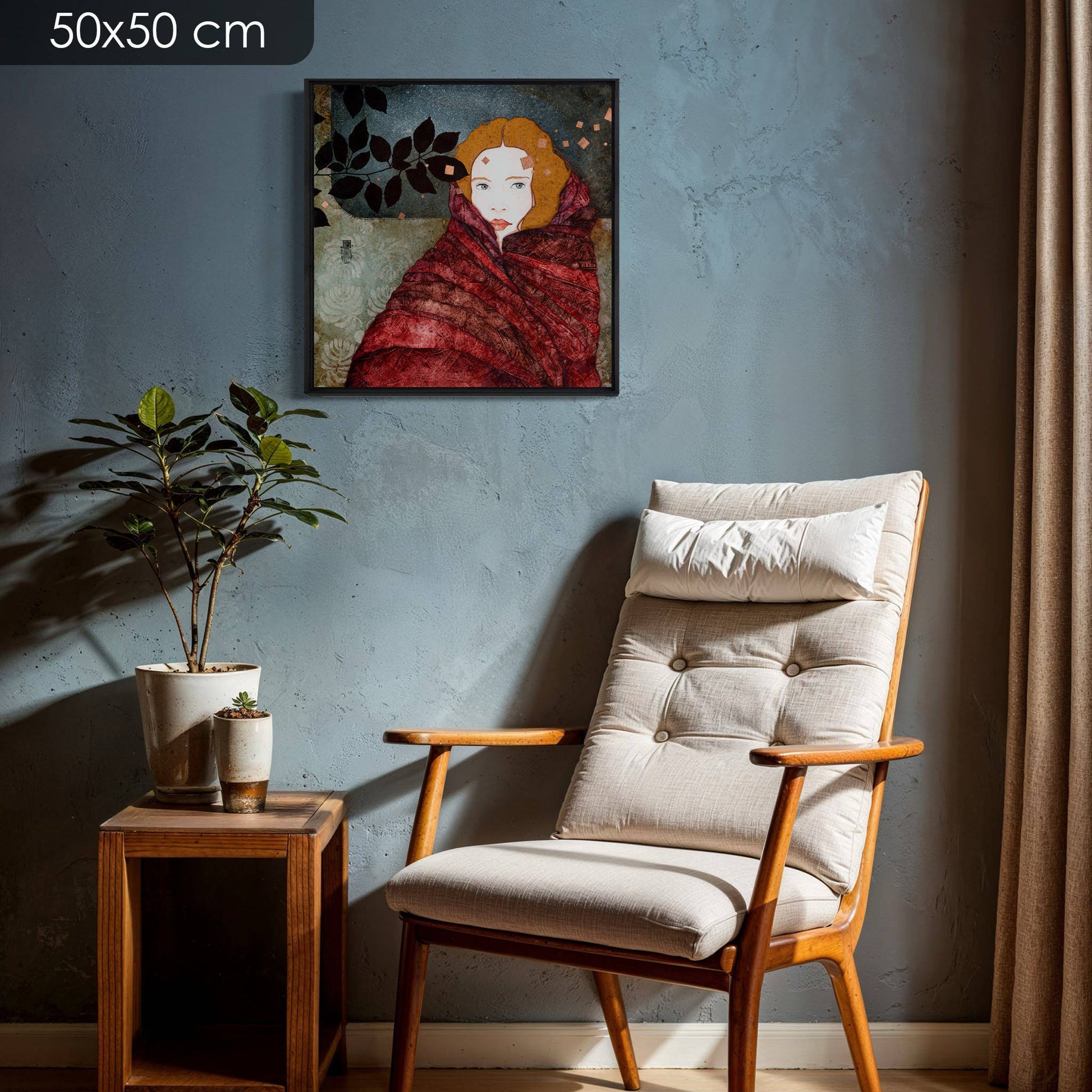 Lalou Kraffe, portrait, douceur et poésie, femmes, galerie KLE à Auray, Honfleur et Pont-Aven