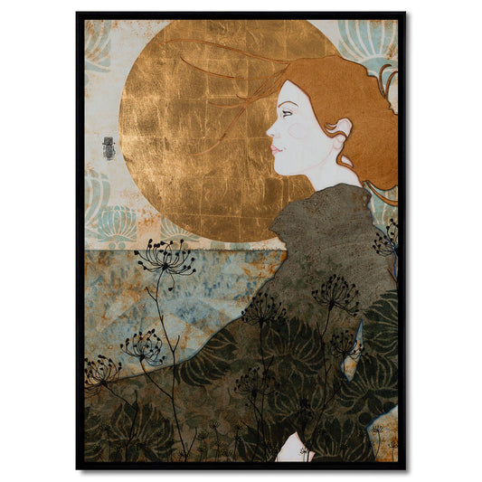 Lalou Kraffe, Portrait féminin, Figuratif, Sérénité, Modernité, Auray, Pont-Aven, Honfleur