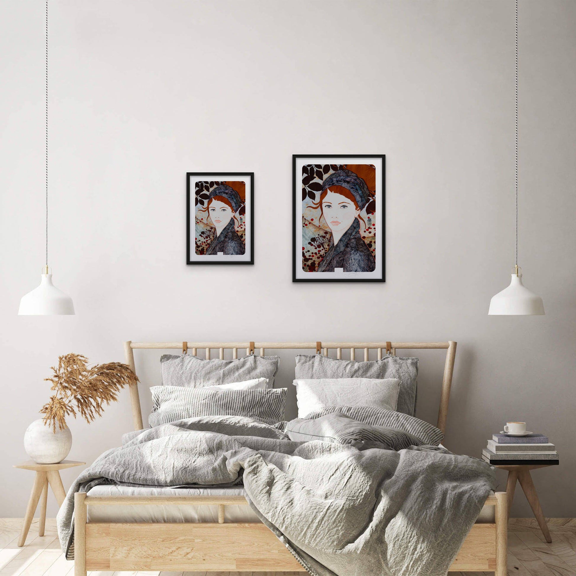 Lalou Kraffe, regard et expression, figuratif, portrait de femme, Galerie KLE en Bretagne et Normandie