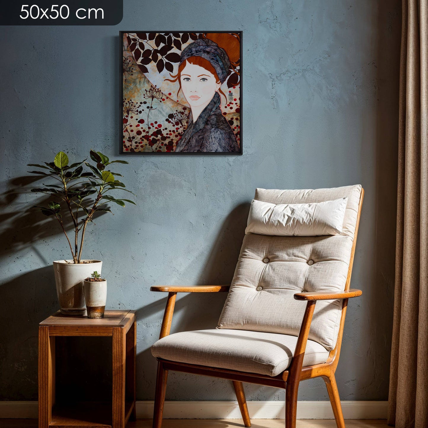 Lalou Kraffe, regard et expression, figuratif, portrait de femme, galerie KLE en Bretagne et Normandie