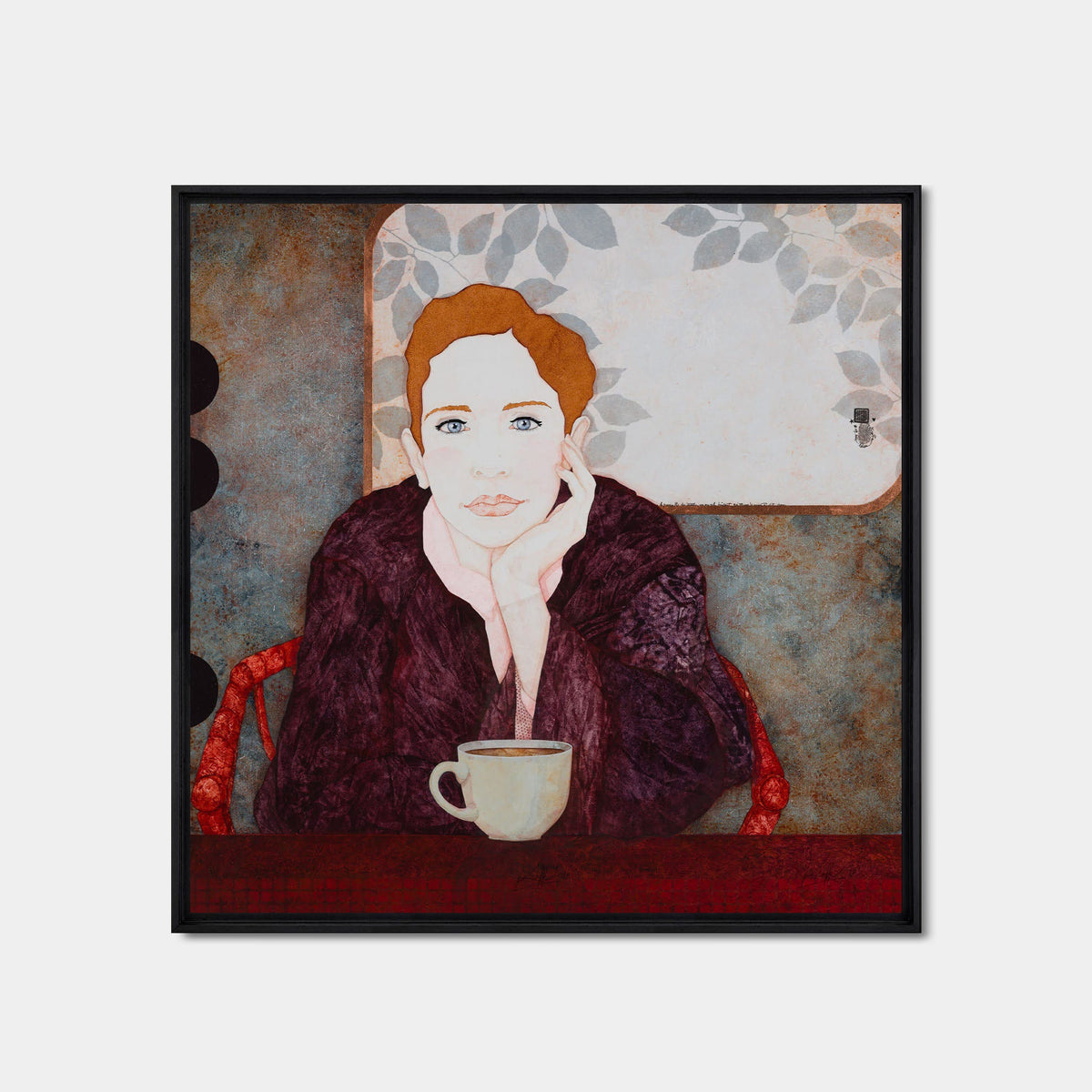 Apaisement, douceur et tranquillité des portraits de femmes d’une artiste peintre contemporaine figurative en Normandie et Bretagne