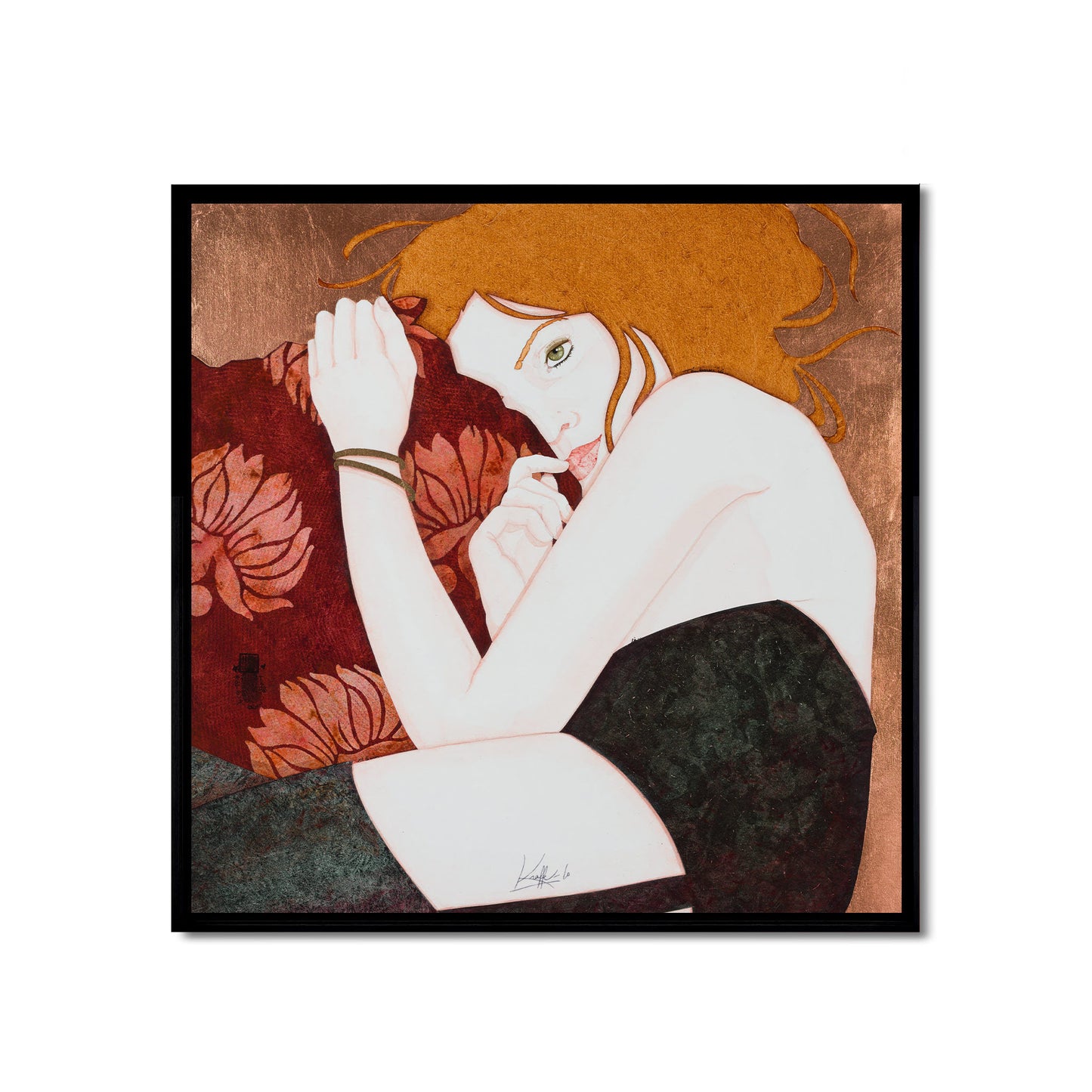 Mystère, charme et sensualité, femmes, portraits, galerie KLE, Lalou Kraffe, Normandie et Bretagne