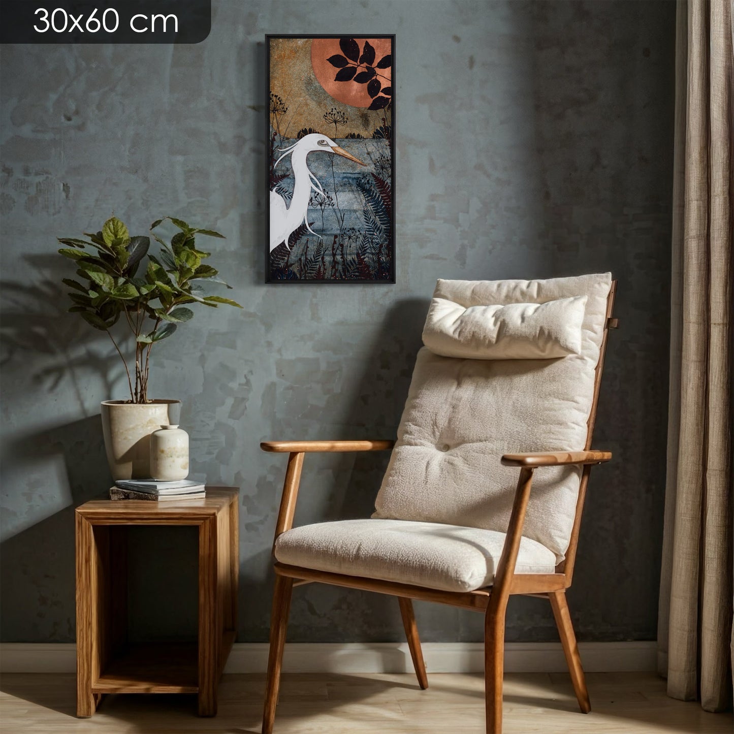 Nature, japonisant, aigrettes, Bretagne et Normandie, Lalou Kraffe, Galerie KLE