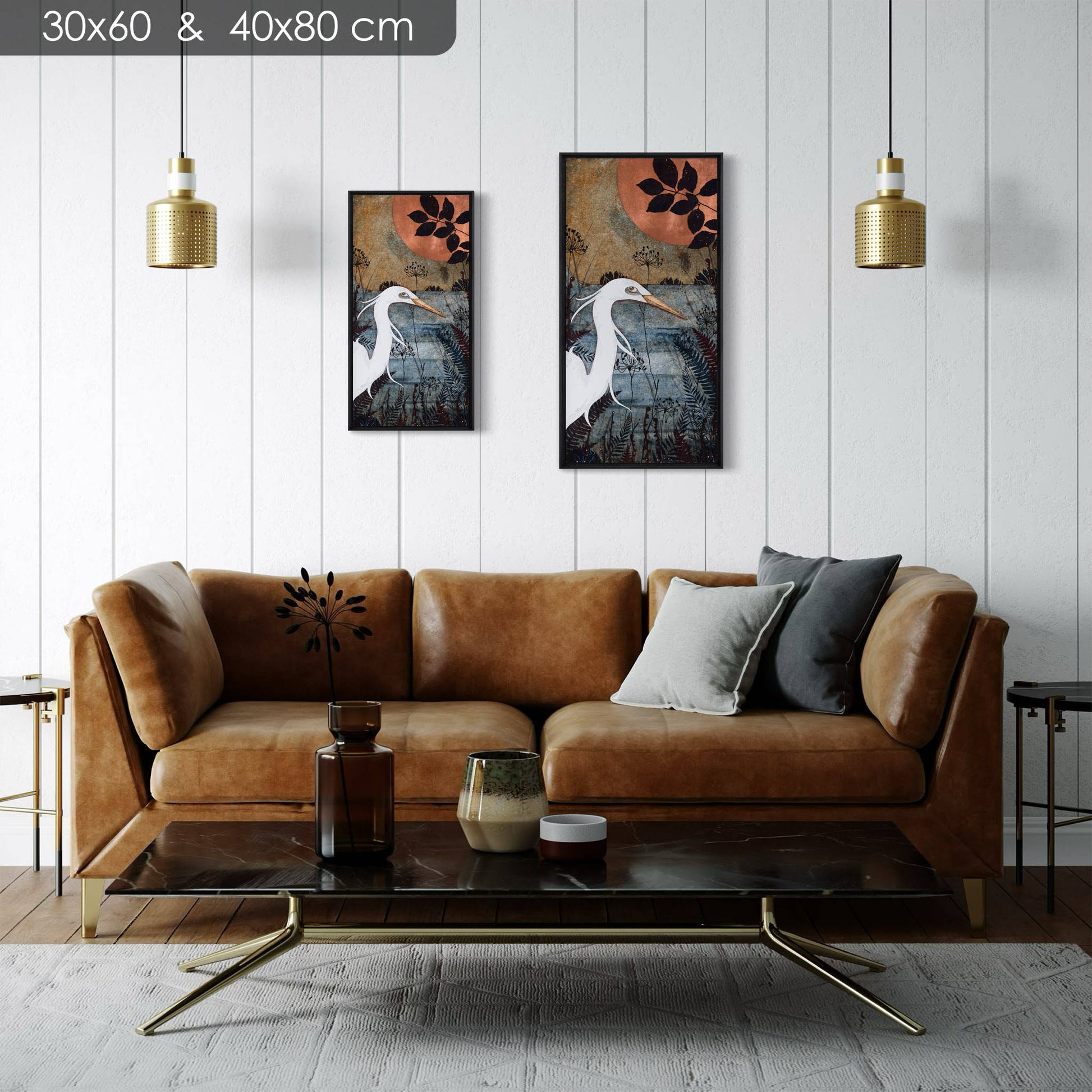 Nature, japonisant, aigrettes, Bretagne et Normandie, Lalou Kraffe, Galerie KLE