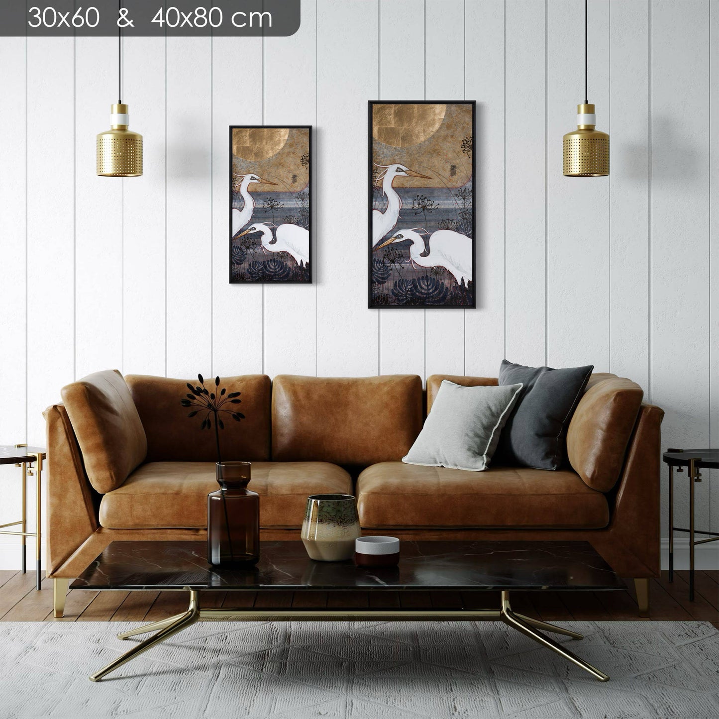 Nature japonisante, aigrettes, figuratif, galerie KLE, Lalou Kraffe, poésie, Normandie et Bretagne