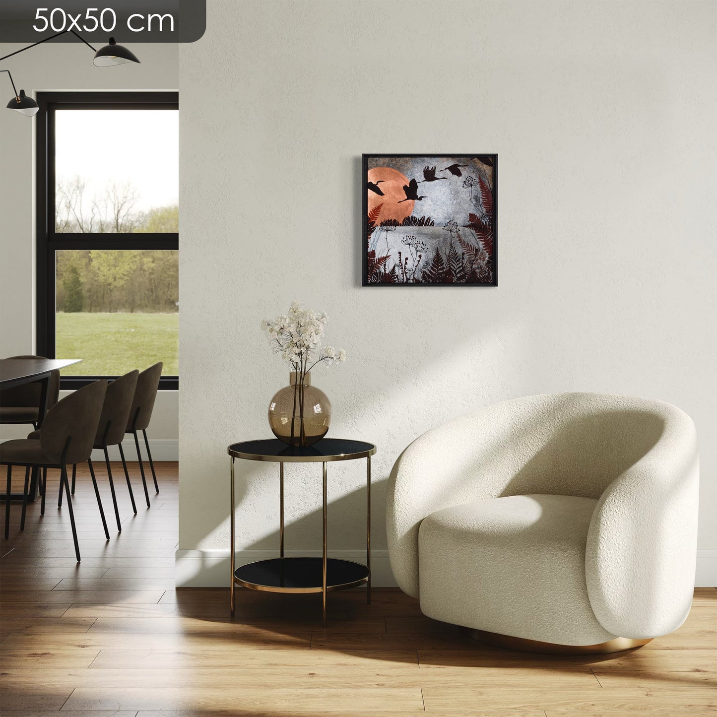 Nature, poésie, aigrettes, japonisant, Lalou Kraffe à la galerie KLE, Honfleur, Auray, Pont-Aven