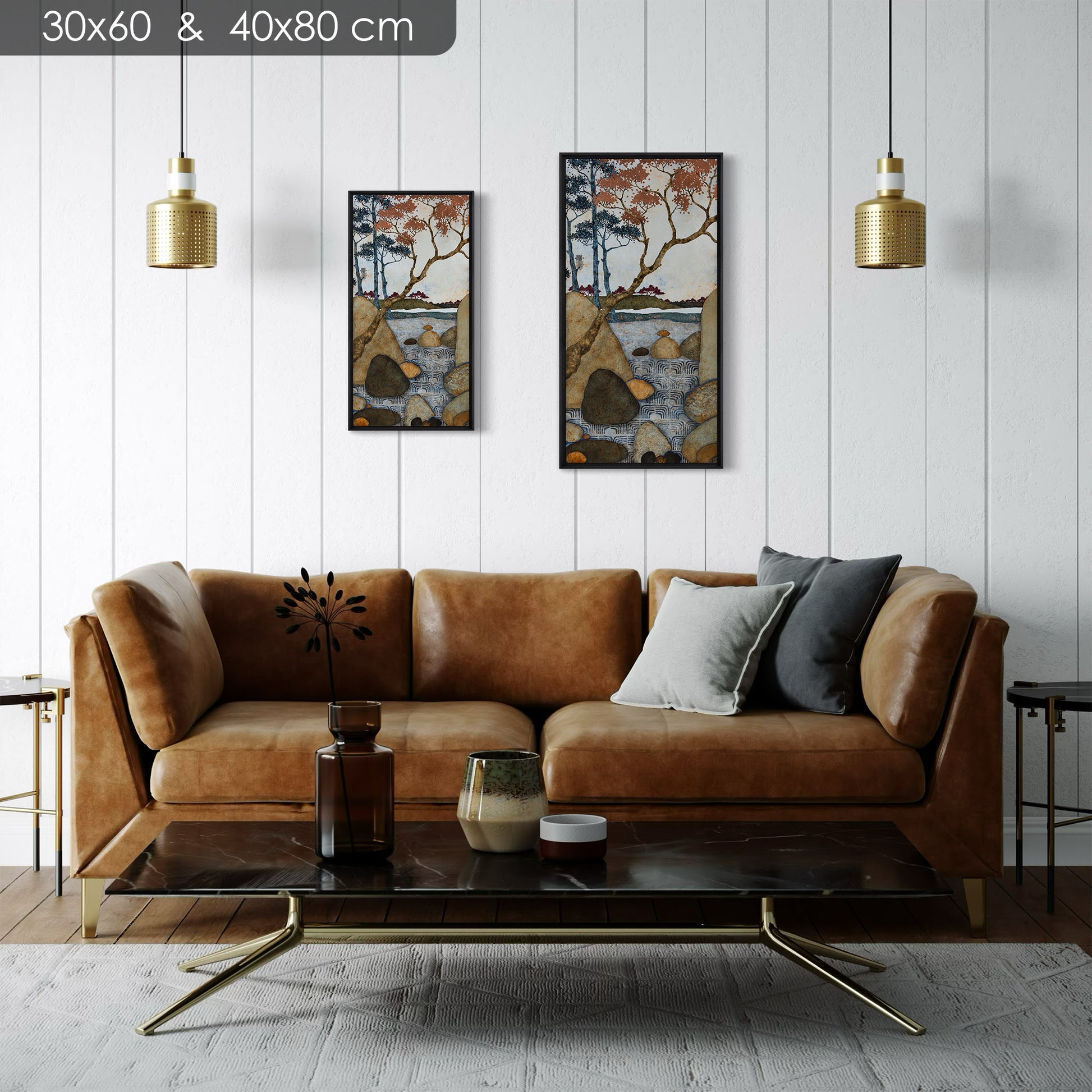 paysage et japonisme lalou kraffe 30*60 et 40*80