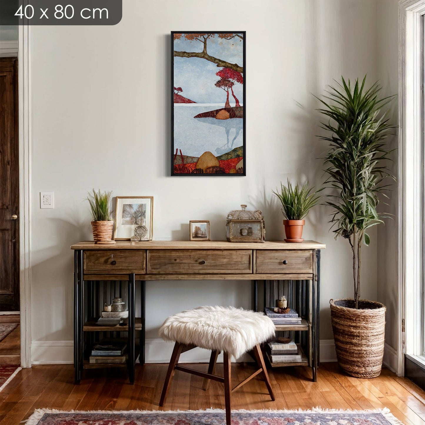 Paysages japonisants, triptyque, Auray, Honfleur et Pont-Aven, Galerie KLE, Lalou Kraffe, sérénité et contemplation