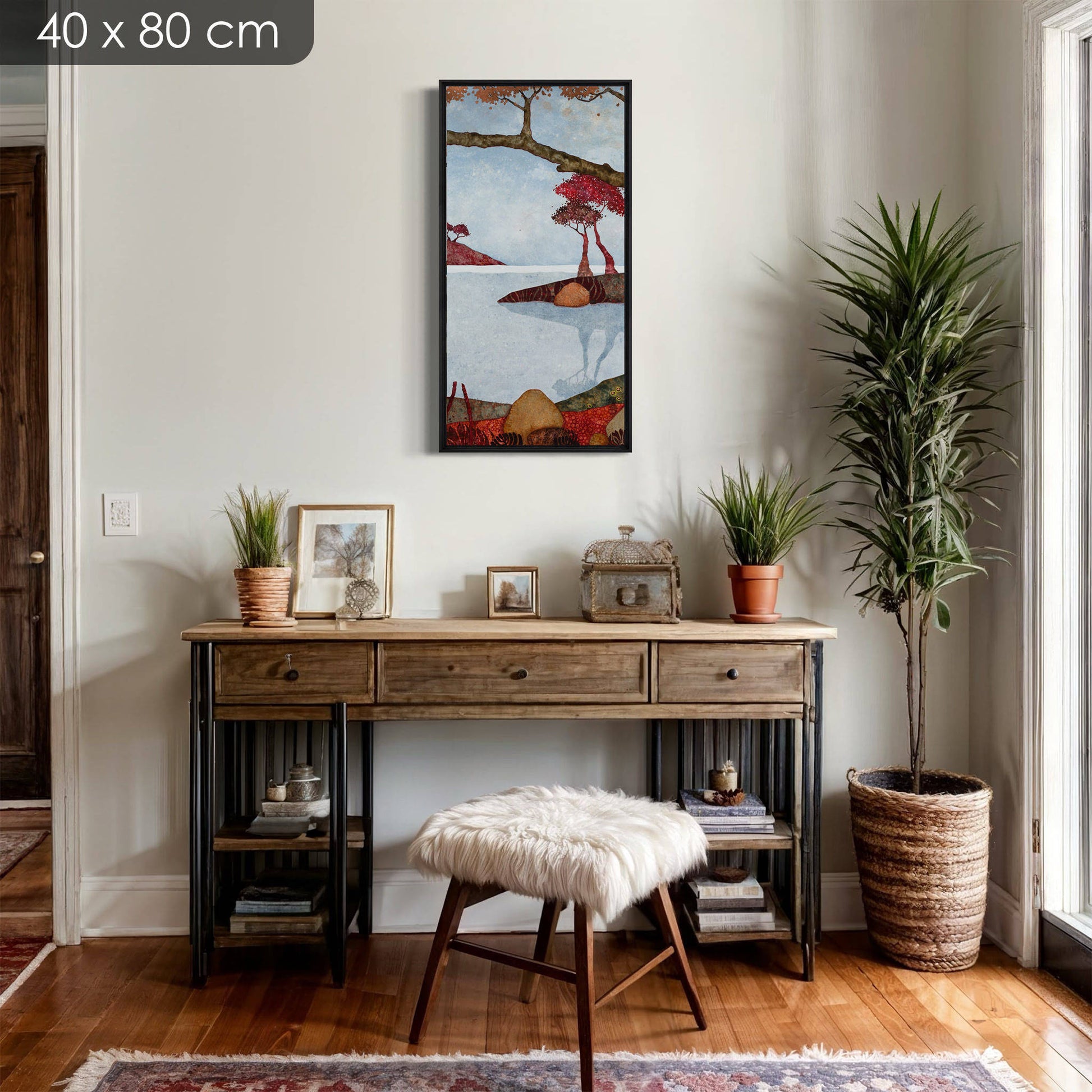 Paysages japonisants, triptyque, Auray, Honfleur et Pont-Aven, Galerie KLE, Lalou Kraffe, sérénité et contemplation