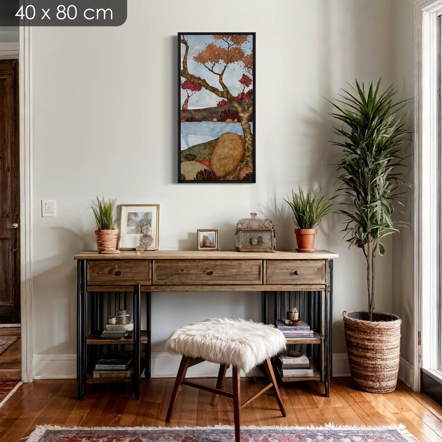 Paysages japonisants, triptyque, Auray, Honfleur et Pont-Aven, Galerie KLE, Lalou Kraffe, sérénité et contemplation