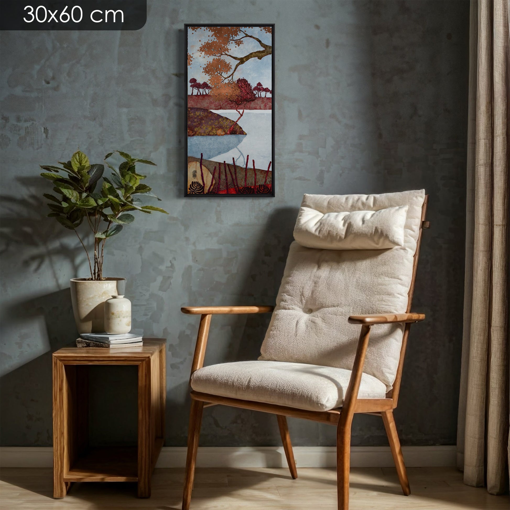 Paysages japonisants, triptyque, Auray, Honfleur et Pont-Aven, Galerie KLE, Lalou Kraffe, sérénité et contemplation