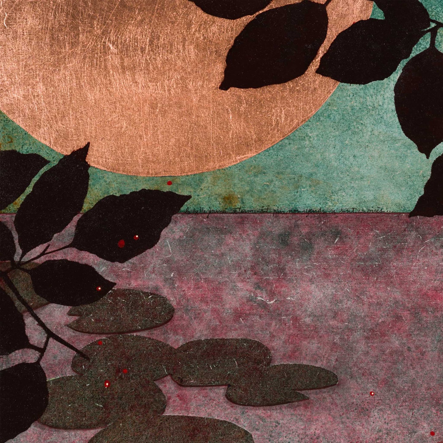 Peinture originale, Figuratif, Galerie KLE, Lalou Kraffe, Nature, Aigrette, Sérénité, Poésie, Normandie, Bretagne