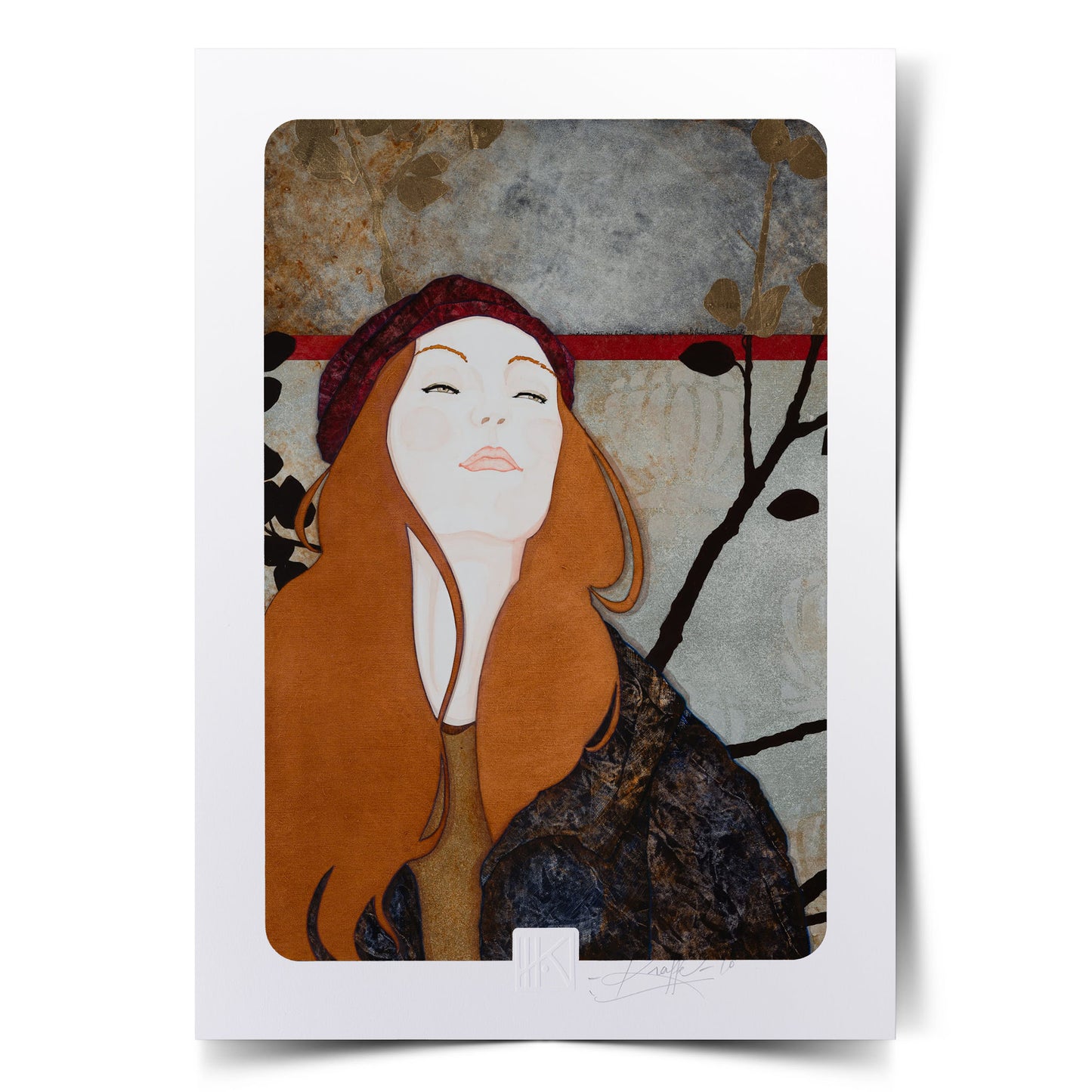 Portrait féminin sérénité poésie Lalou Kraffe Bretagne Normandie