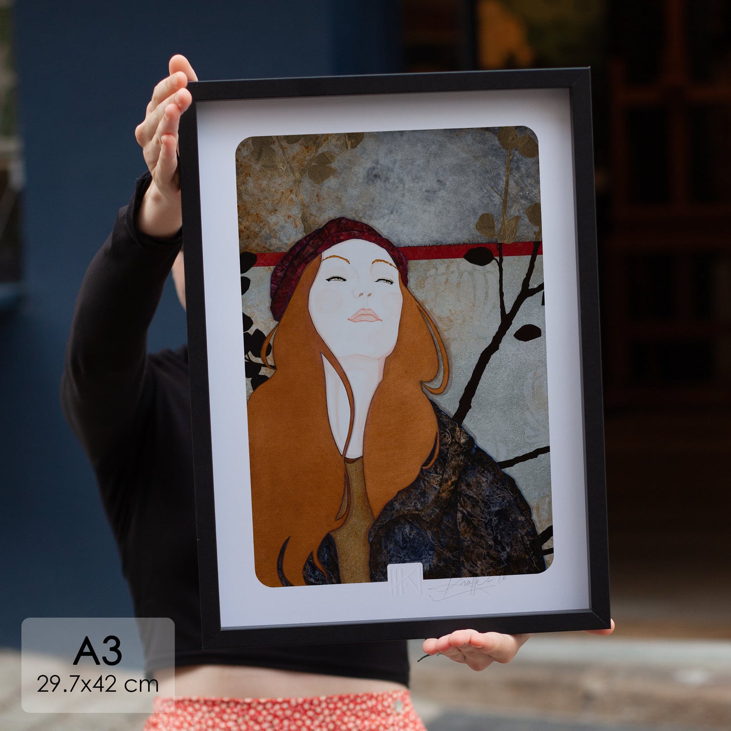 Portrait féminin sérénité poésie Lalou Kraffe Bretagne Normandie