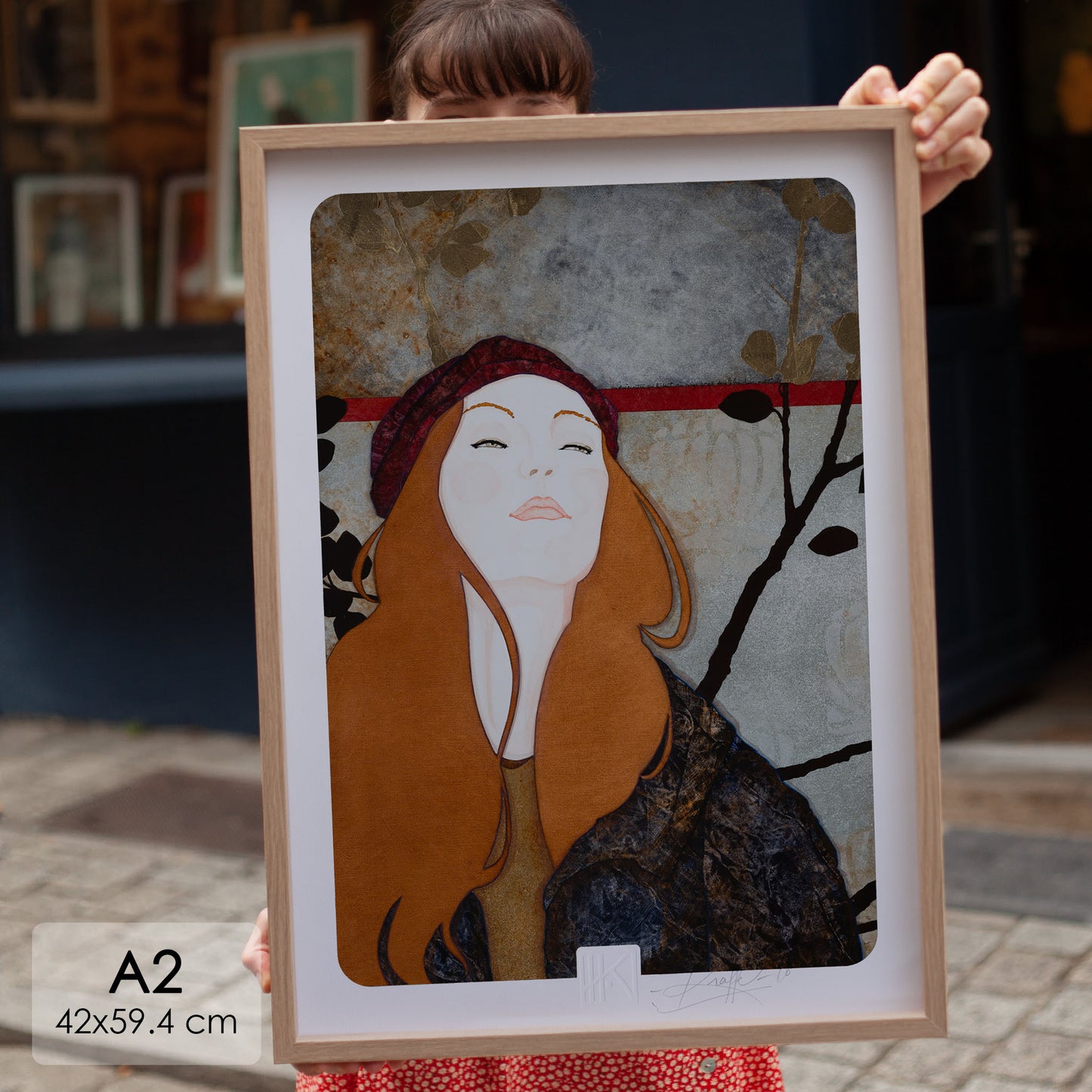 Portrait féminin sérénité poésie Lalou Kraffe Bretagne Normandie