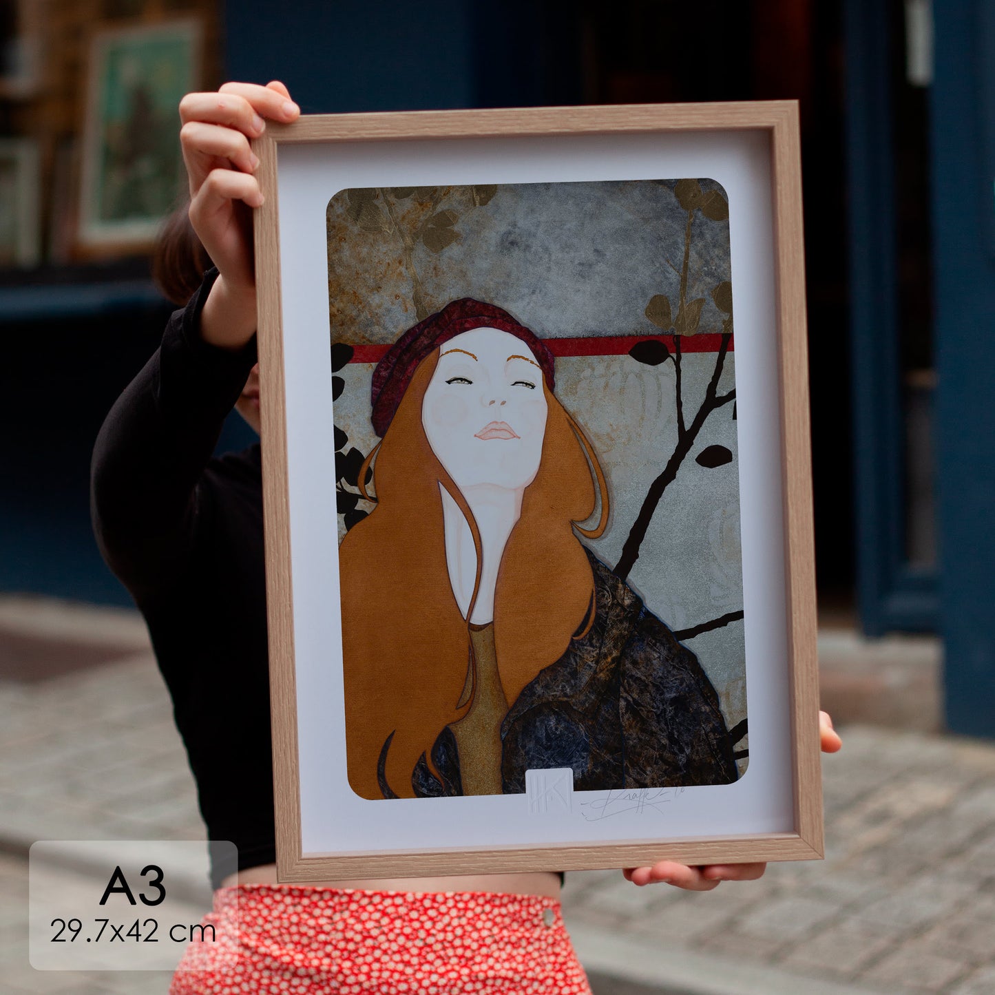 Portrait féminin sérénité poésie Lalou Kraffe Bretagne Normandie