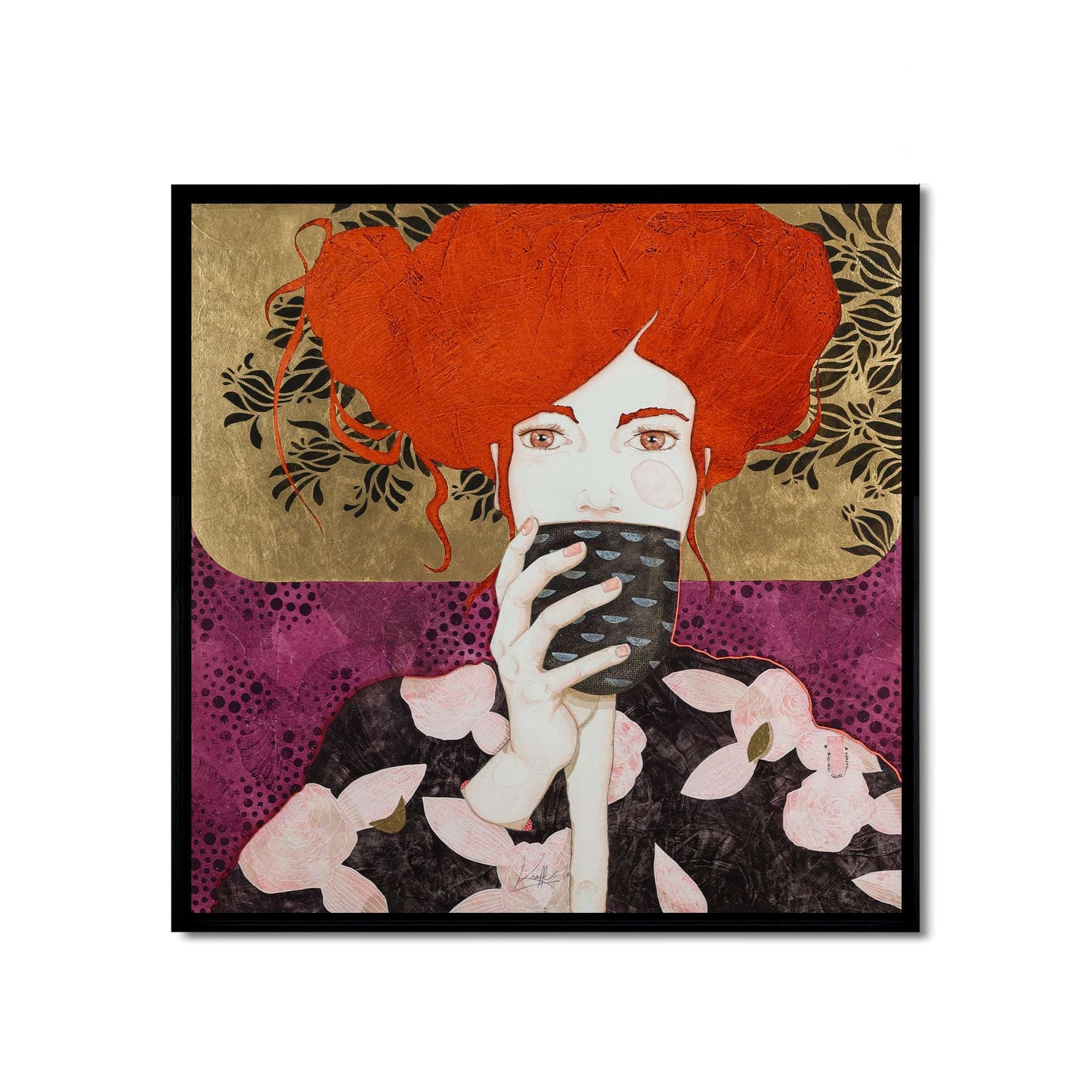 Portrait, douceur, féminin, tendresse, Lalou Kraffe à Auray, Pont-Aven et Honfleur, Galerie KLE