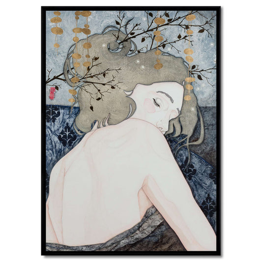 Portrait féminin, Douceur, Délicatesse, Poésie, Lalou Kraffe, Galerie KLE, Bretagne, Normandie