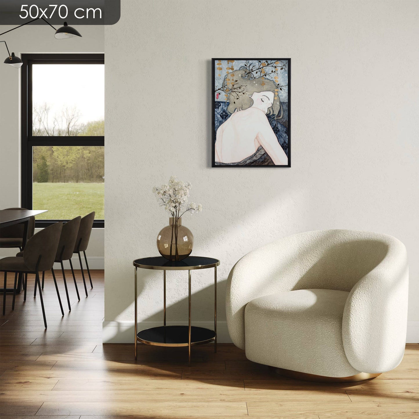 Portrait féminin, Douceur, Délicatesse, Poésie, Lalou Kraffe, Galerie KLE, Bretagne, Normandie