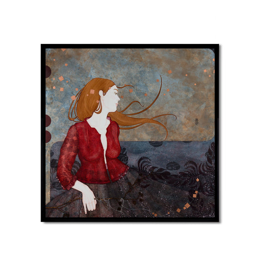 Portrait féminin, Galerie KLE, Lalou Kraffe, grâce, modernité et poésie, Bretagne et Normandie