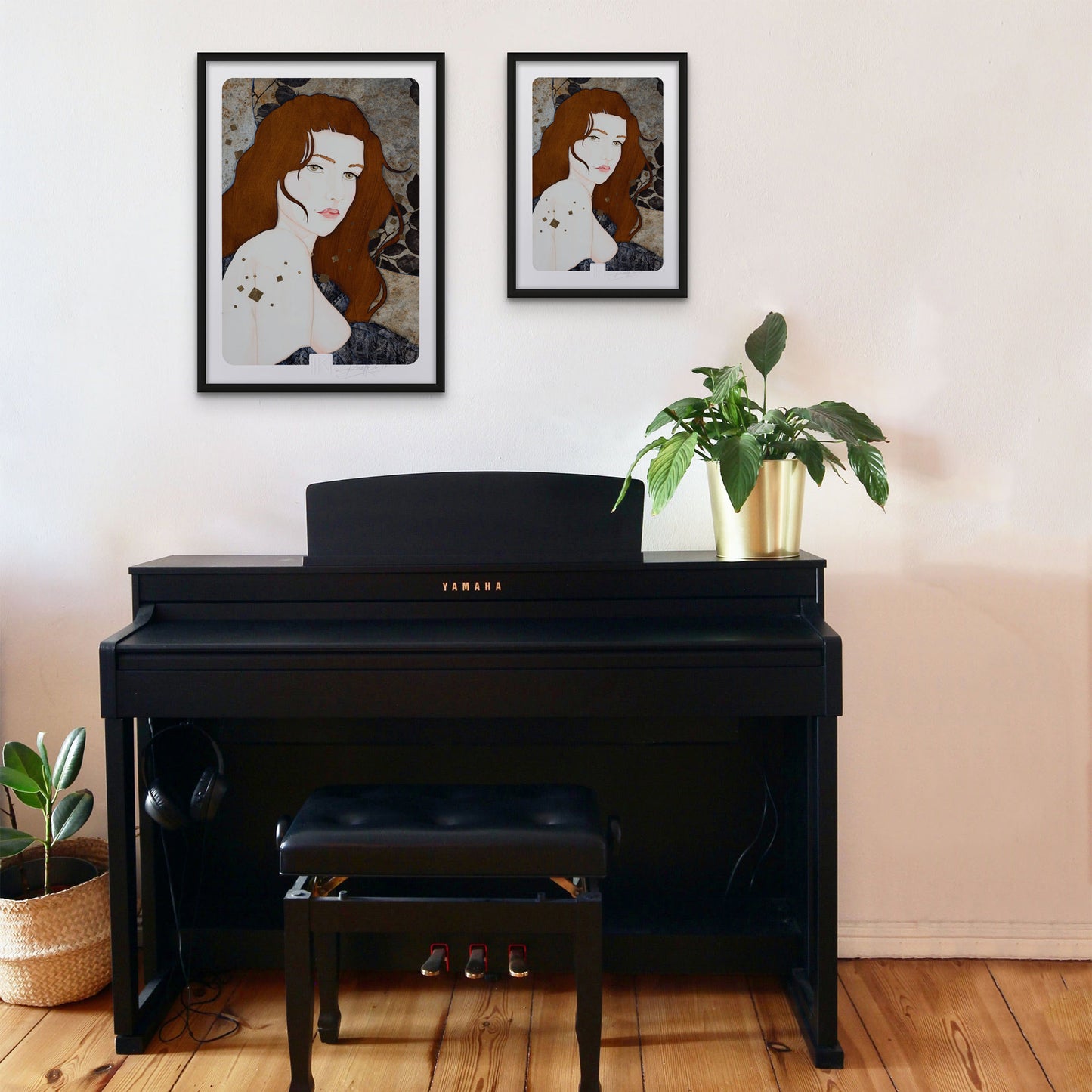 Portrait féminin tirage d’art Lalou Kraffe Bretagne Normandie