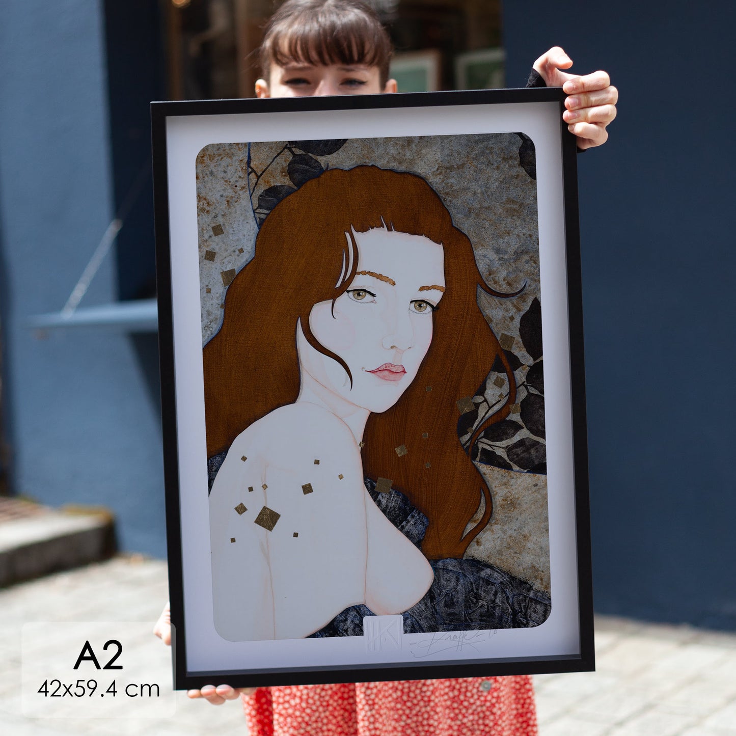 Portrait féminin tirage d’art Lalou Kraffe Bretagne Normandie