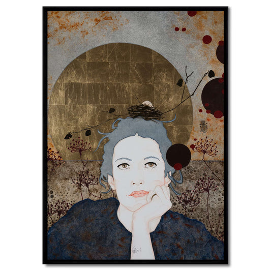 Portrait féminin, Lalou Kraffe, Regard, Expression, Moderne, Auray, Honfleur, Pont-Aven