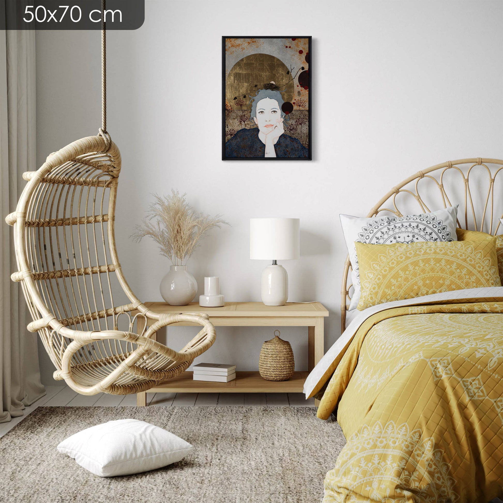 Portrait féminin, Lalou Kraffe, Regard, Expression, Moderne, Auray, Honfleur, Pont-Aven