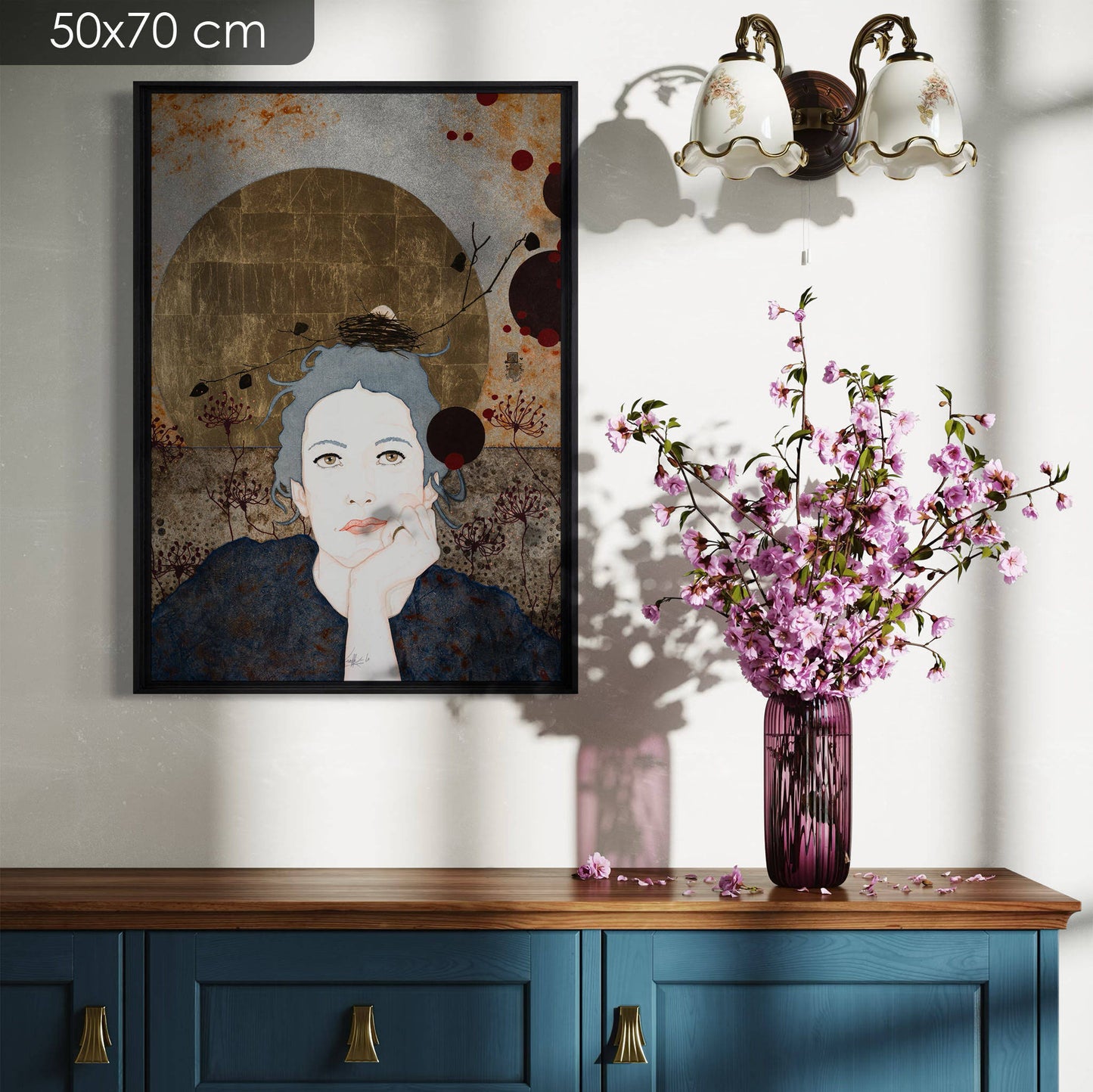 Portrait féminin, Lalou Kraffe, Regard, Expression, Moderne, Auray, Honfleur, Pont-Aven