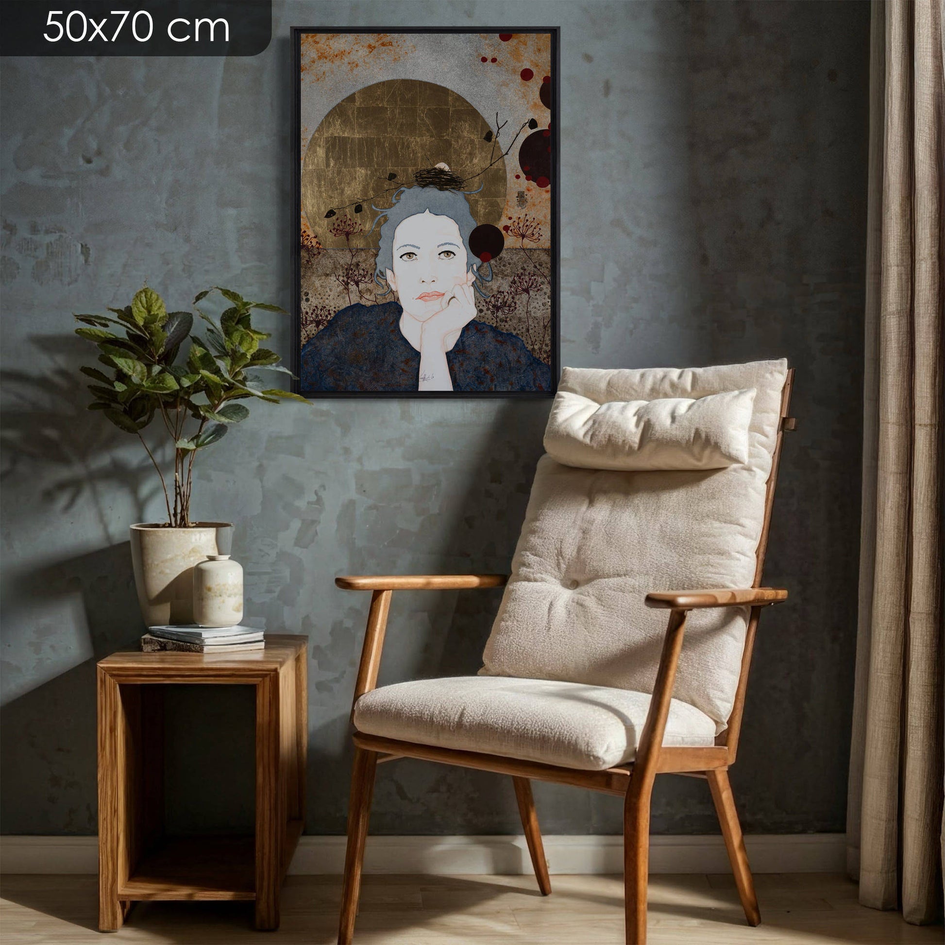 Portrait féminin, Lalou Kraffe, Regard, Expression, Moderne, Auray, Honfleur, Pont-Aven