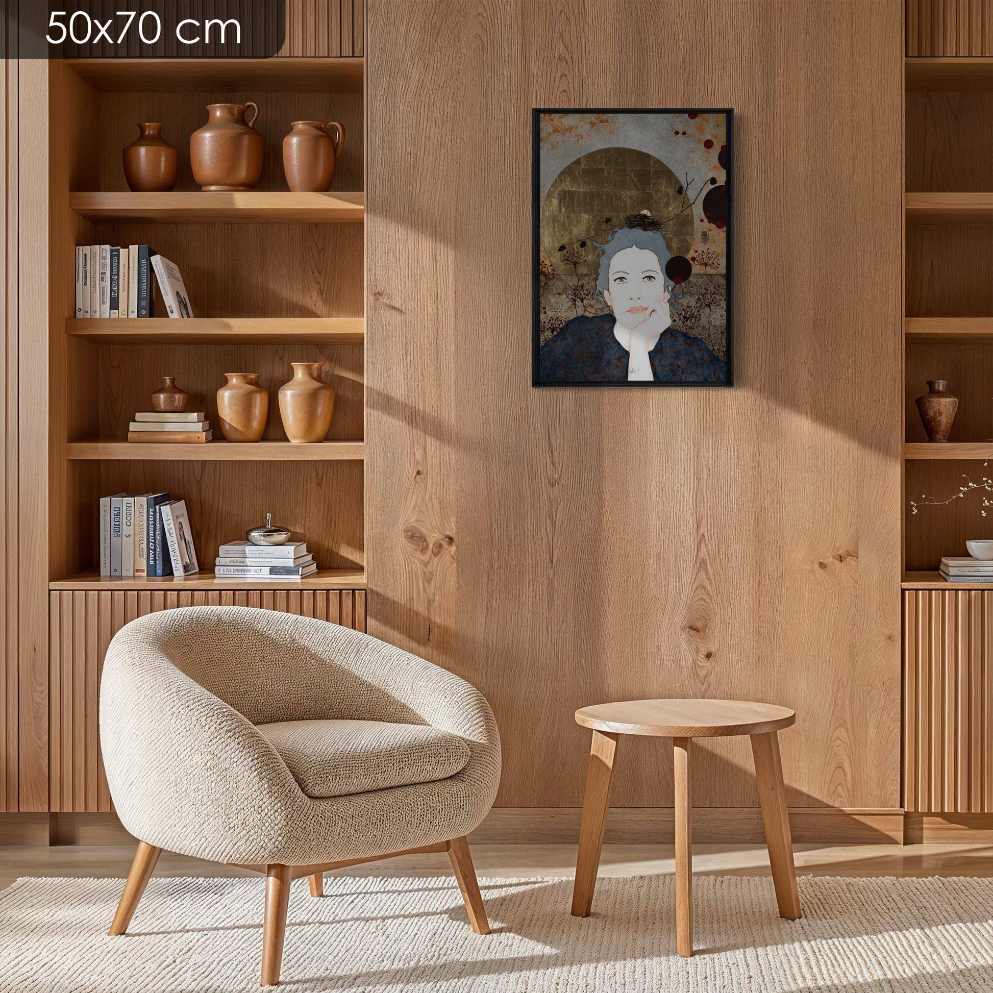 Portrait féminin, Lalou Kraffe, Regard, Expression, Moderne, Auray, Honfleur, Pont-Aven