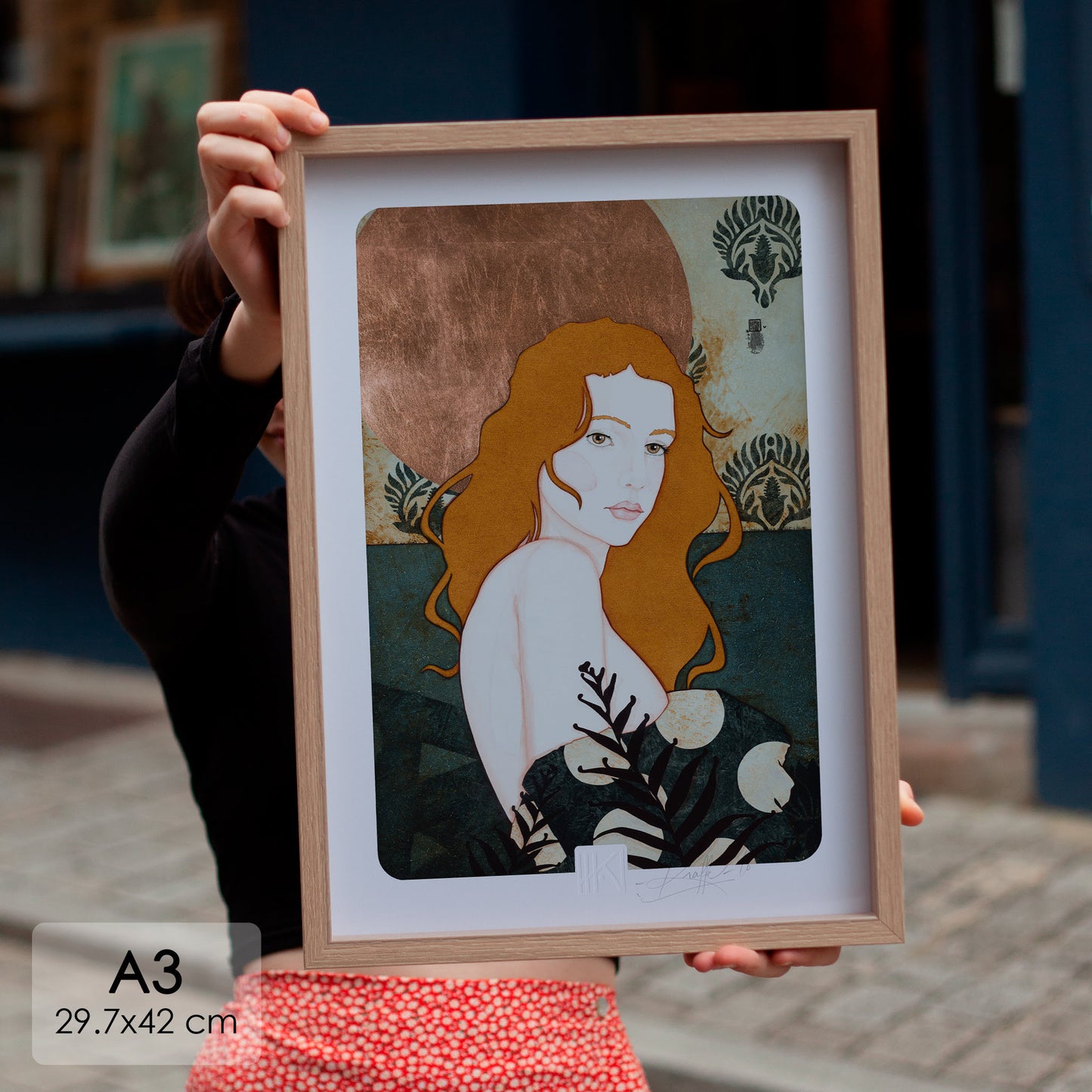 Portrait féminin sensualité du regard Lalou Kraffe Auray Pont-Aven Honfleur