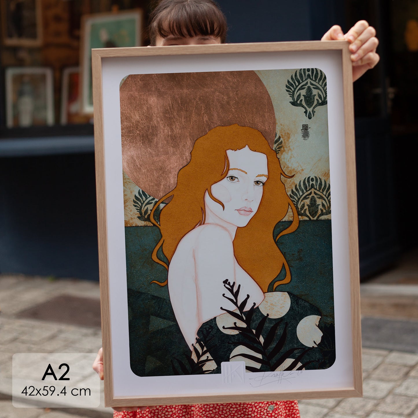 Portrait féminin sensualité du regard Lalou Kraffe Auray Pont-Aven Honfleur