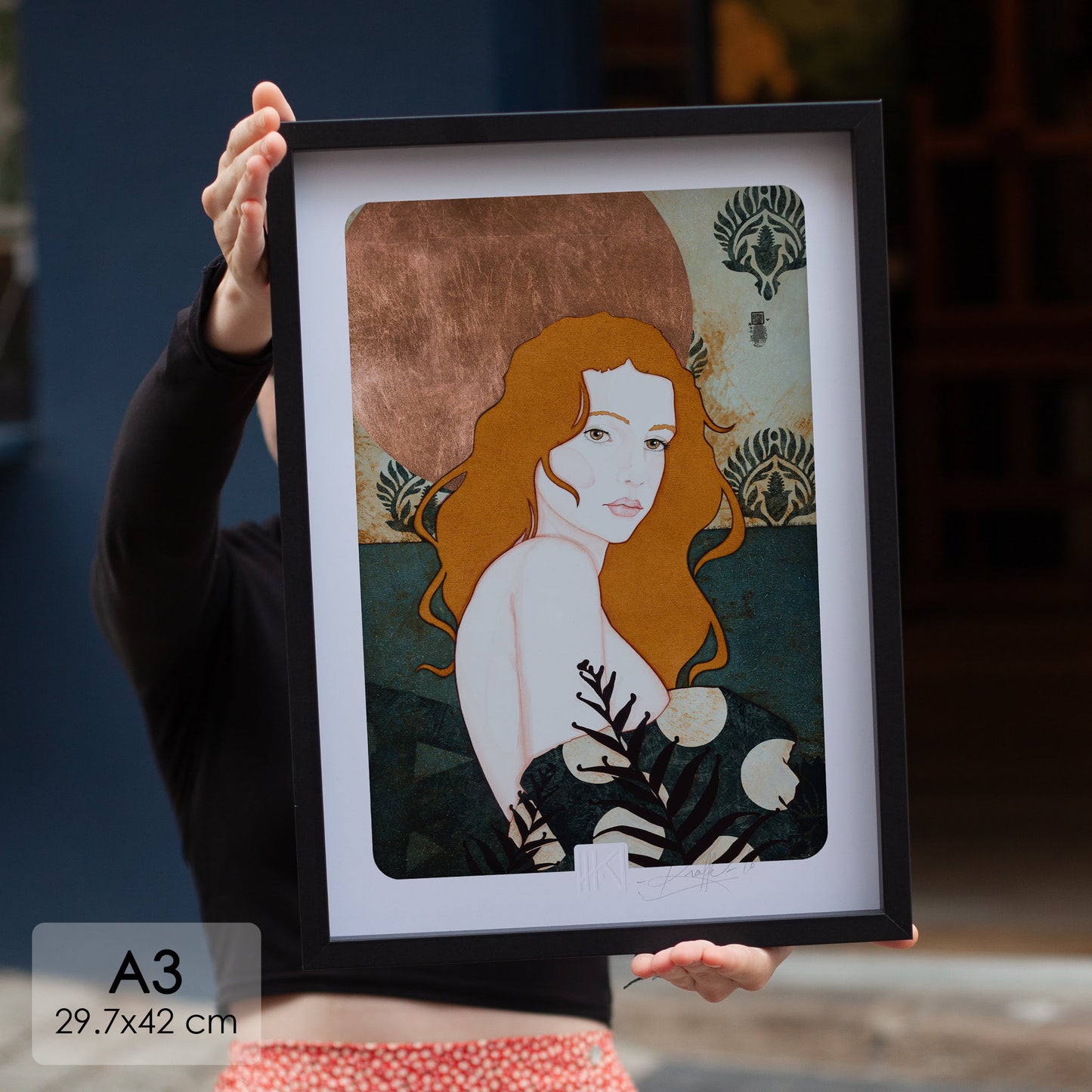 Portrait féminin sensualité du regard Lalou Kraffe Auray Pont-Aven Honfleur