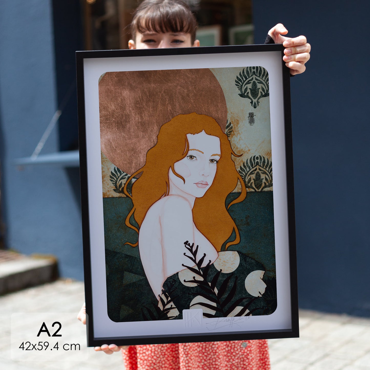 Portrait féminin sensualité du regard Lalou Kraffe Auray Pont-Aven Honfleur