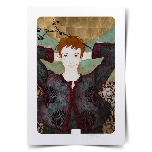 Portrait de femme, expression et regard, coquetterie de Lalou Kraffe à Auray, Pont-Aven, Honfleur