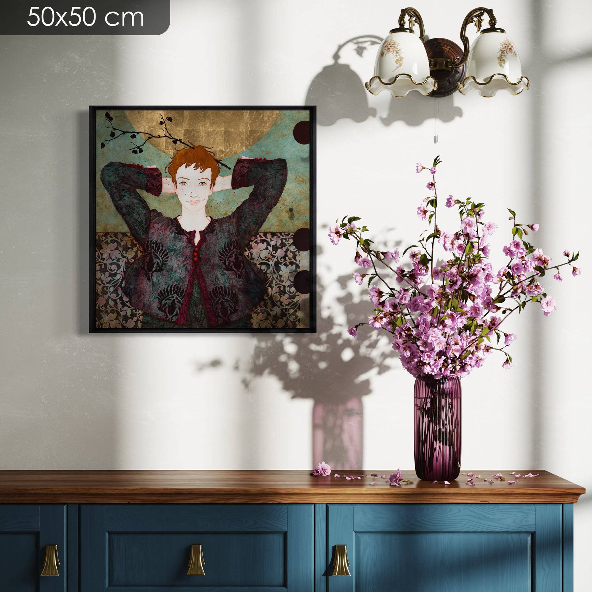 Portrait de femme, expression du regard, coquetterie, Lalou Kraffe à Auray, Pont-Aven et Honfleur