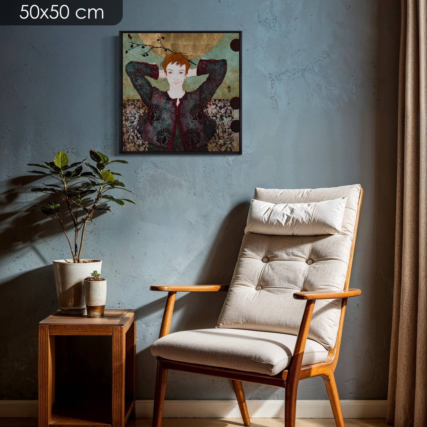 Portrait de femme, expression du regard, coquetterie, Lalou Kraffe à Auray, Pont-Aven et Honfleur