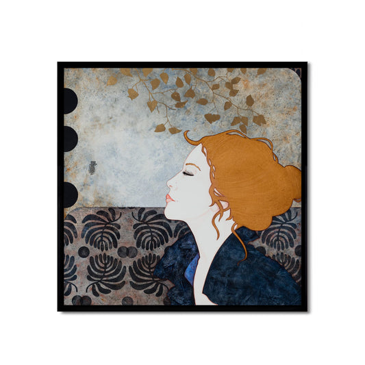 Portrait de femme, galerie KLE à Auray, Pont-Aven et Honfleur, Lalou Kraffe, élégance et délicatesse