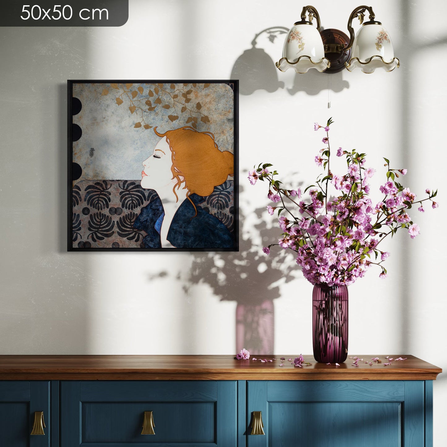 Portrait de femme, galerie KLE à Auray, Pont-Aven et Honfleur, Lalou Kraffe, élégance et délicatesse