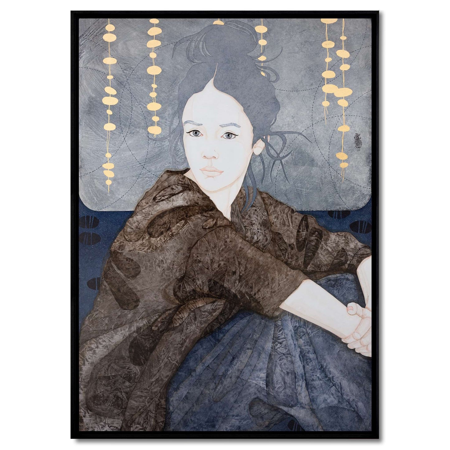 Portrait de femme, Galerie KLE, Poésie, Émotion, Regard, Honfleur, Auray, Pont-Aven