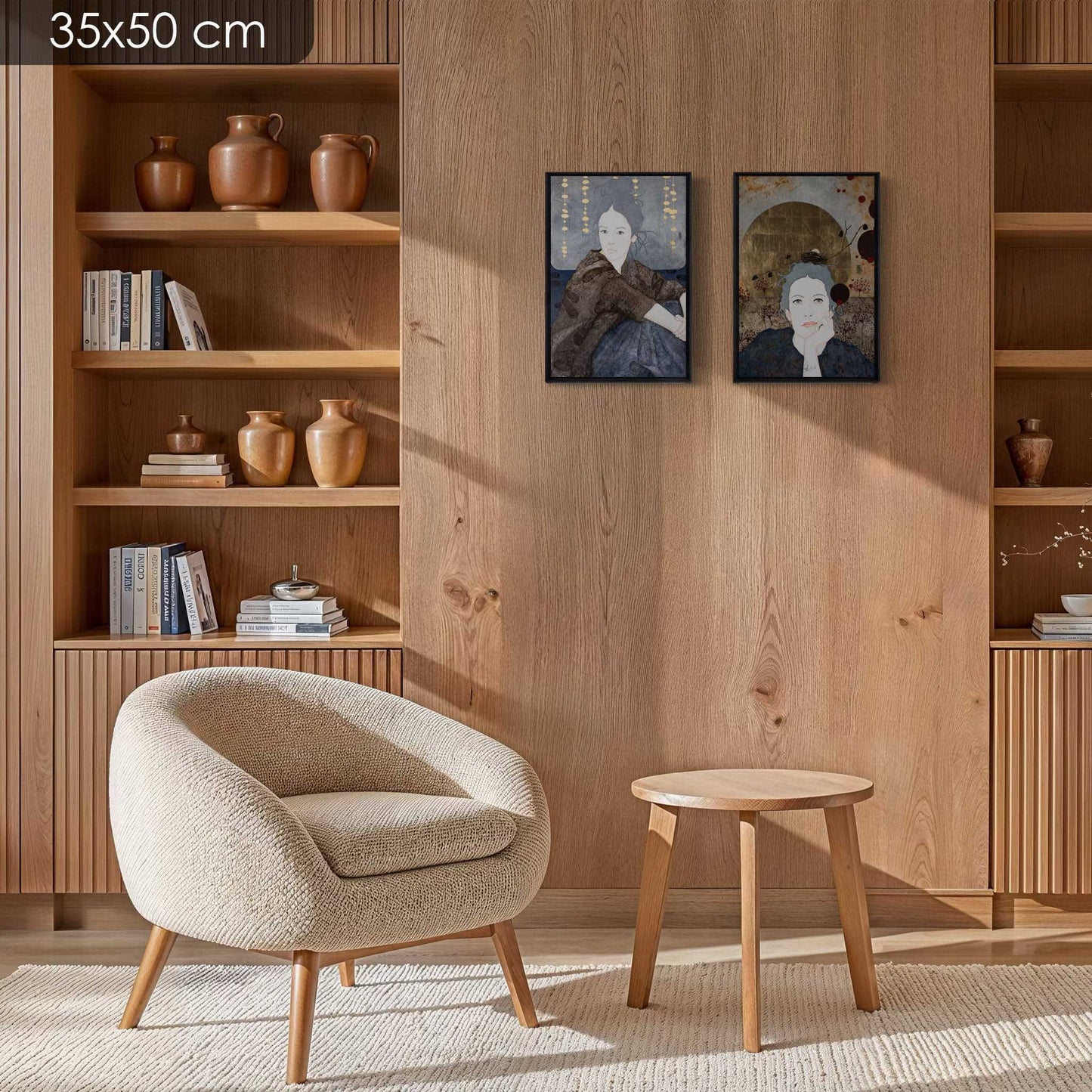 Portrait de femme, Galerie KLE, poésie et émotion, regard, Honfleur, Pont-Aven et Auray