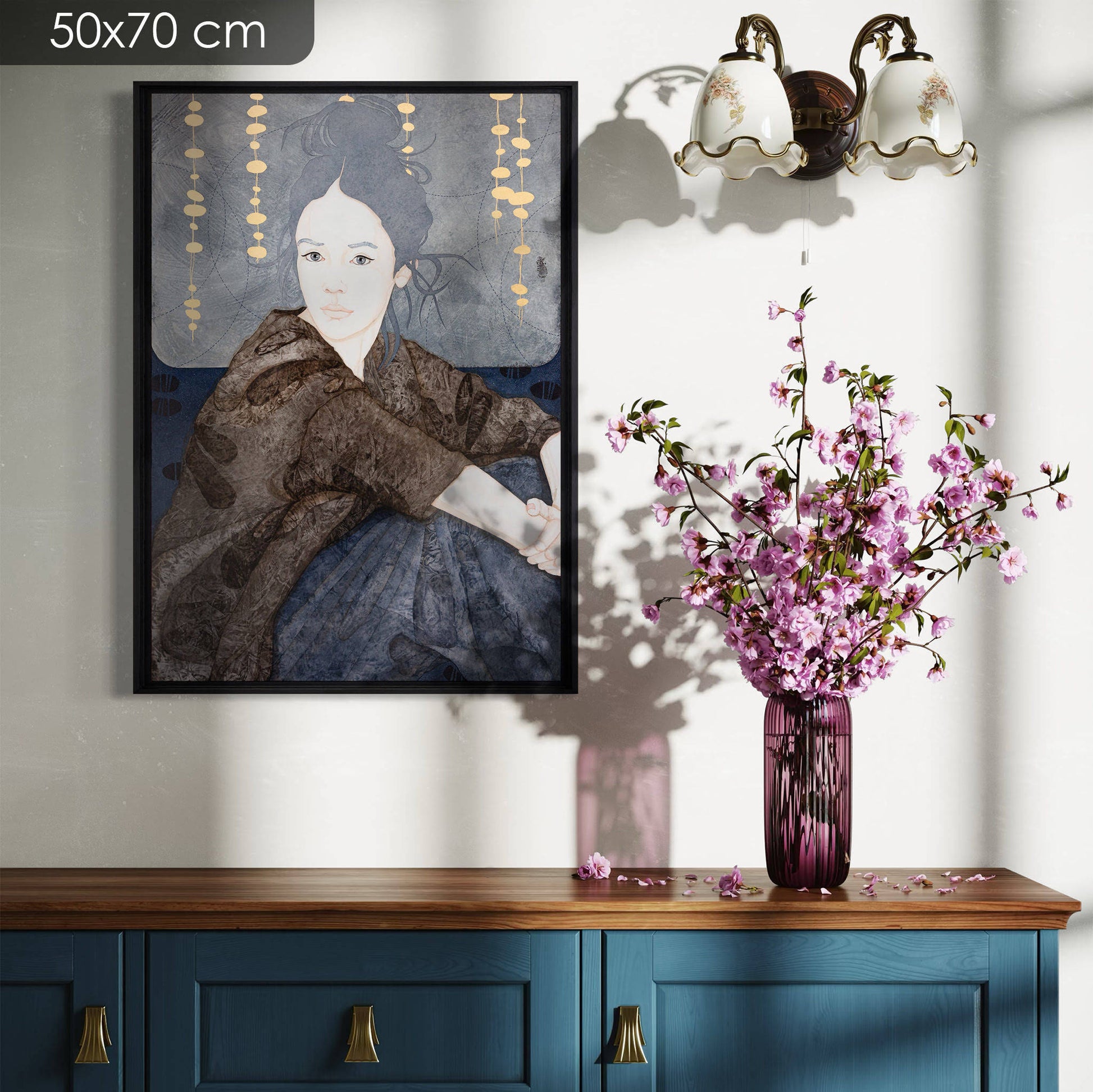 Portrait de femme, Galerie KLE, Poésie, Émotion, Regard, Honfleur, Auray, Pont-Aven