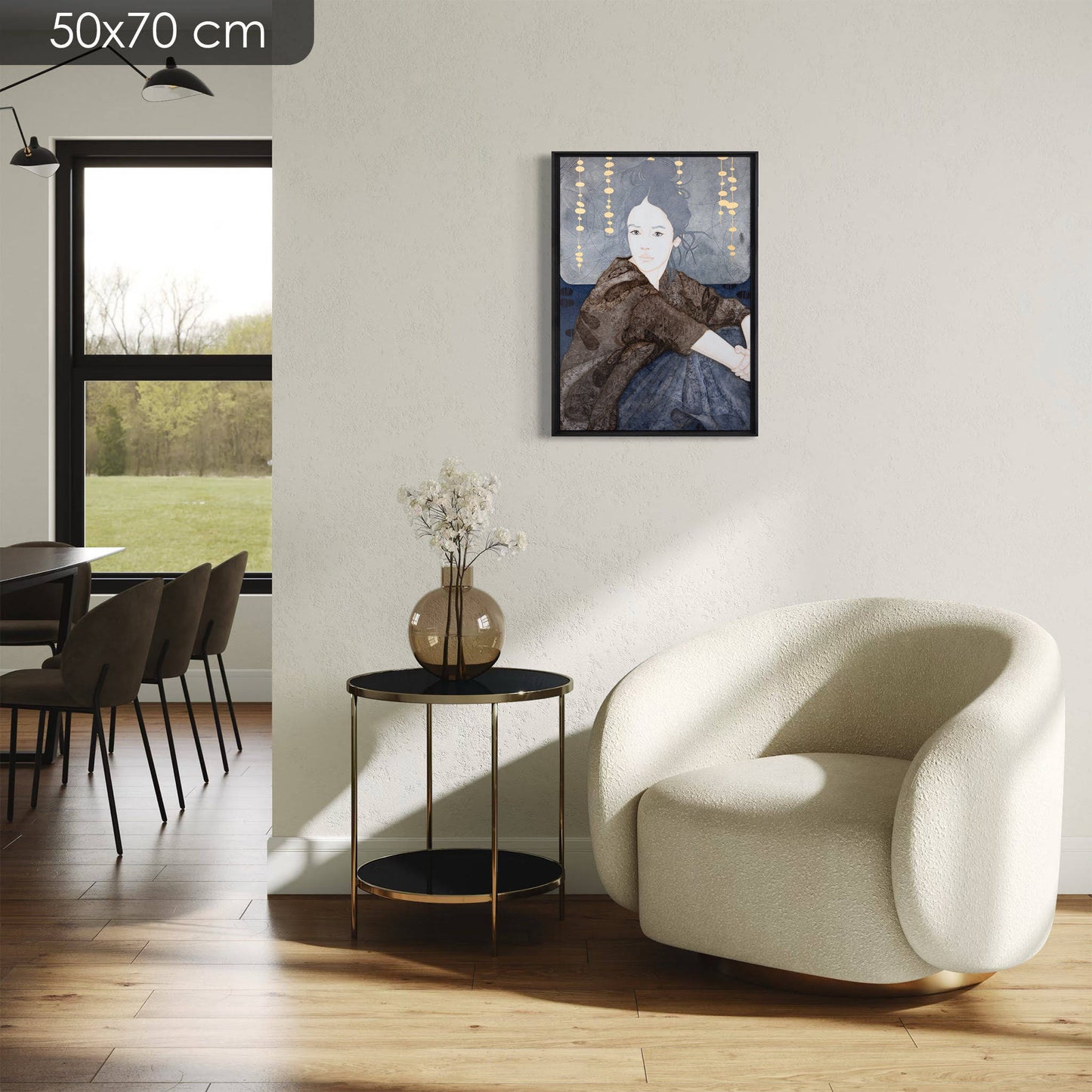 Portrait de femme, Galerie KLE, Poésie, Émotion, Regard, Honfleur, Auray, Pont-Aven