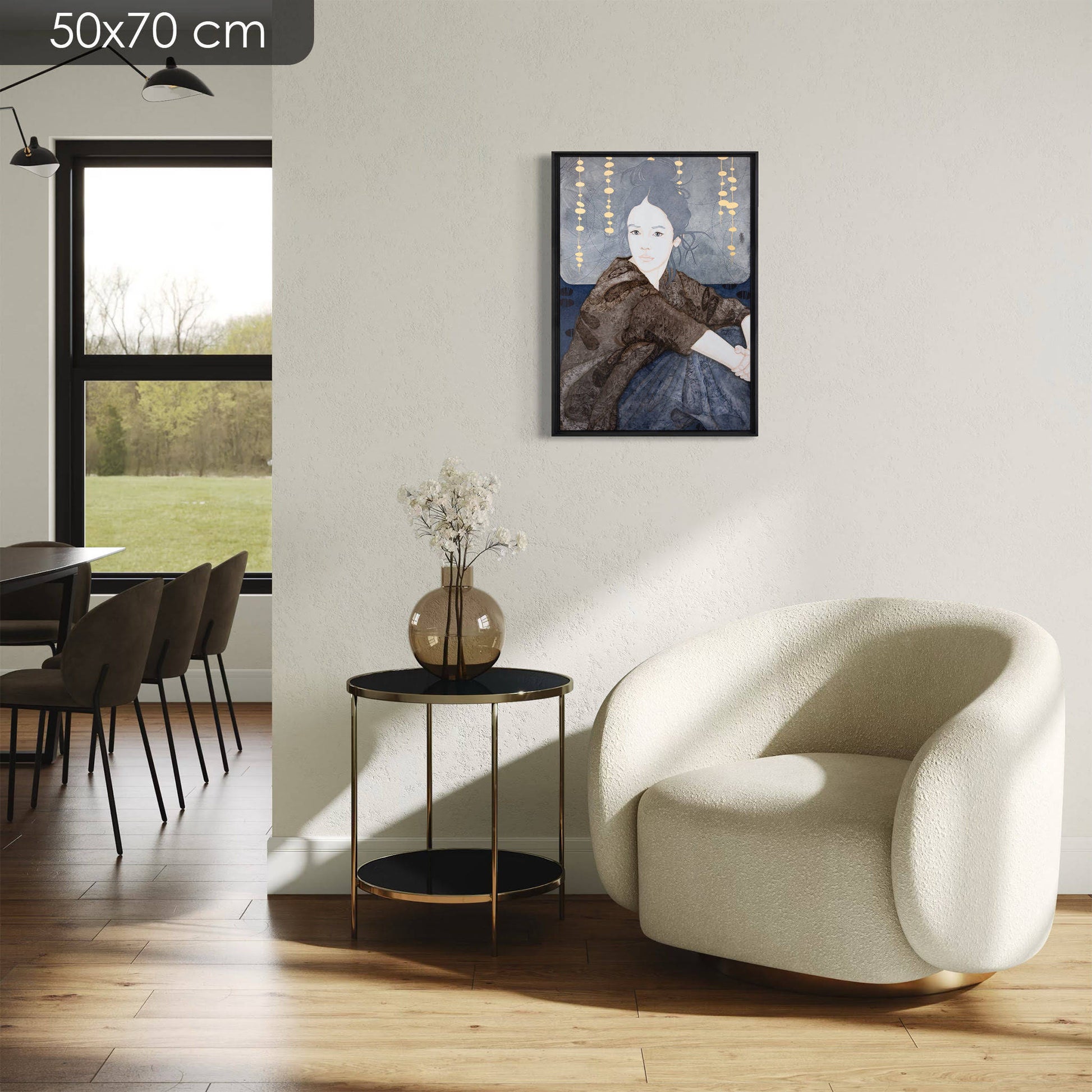 Portrait de femme, Galerie KLE, Poésie, Émotion, Regard, Honfleur, Auray, Pont-Aven